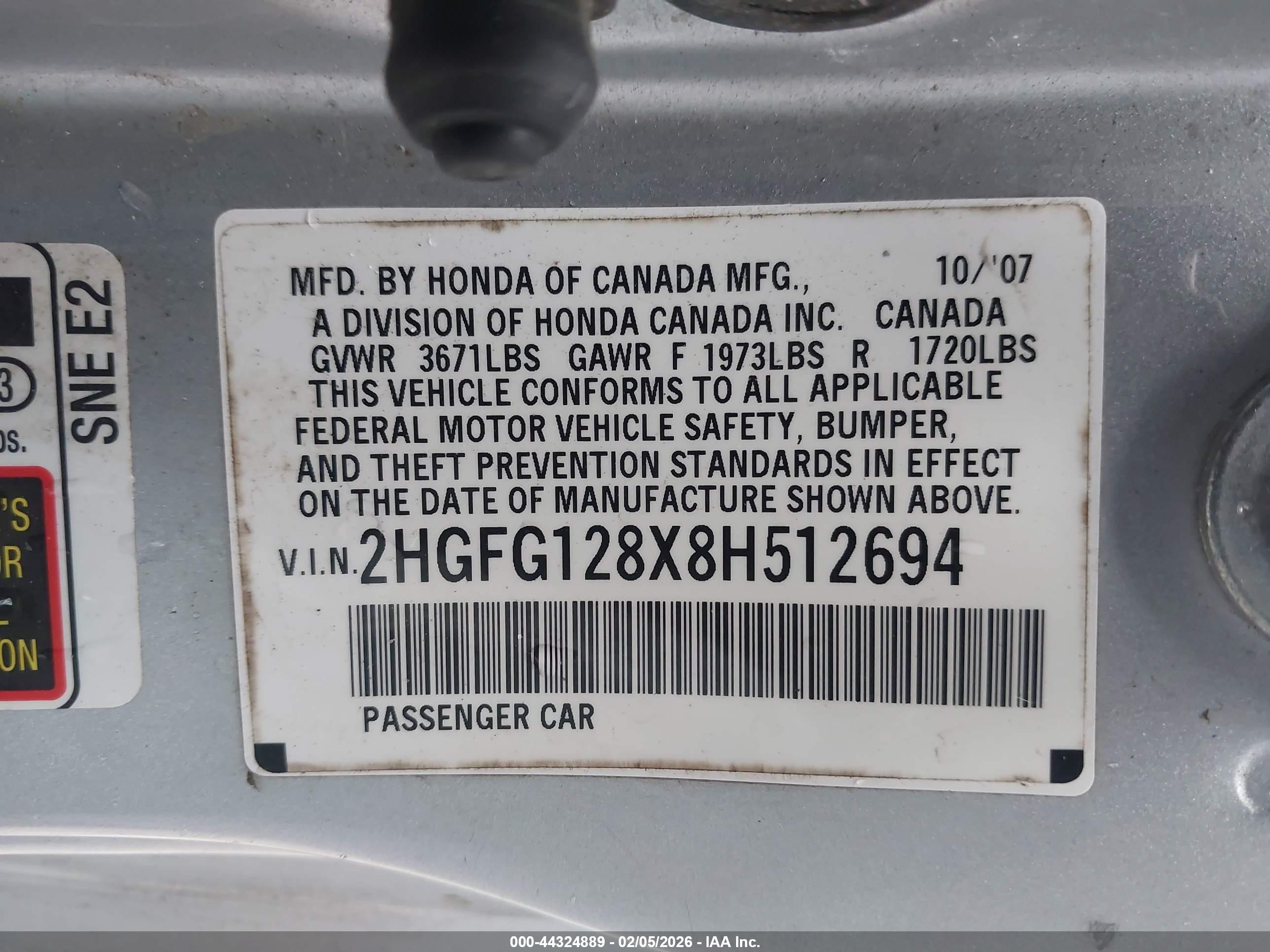 HONDA CIVIC image 9