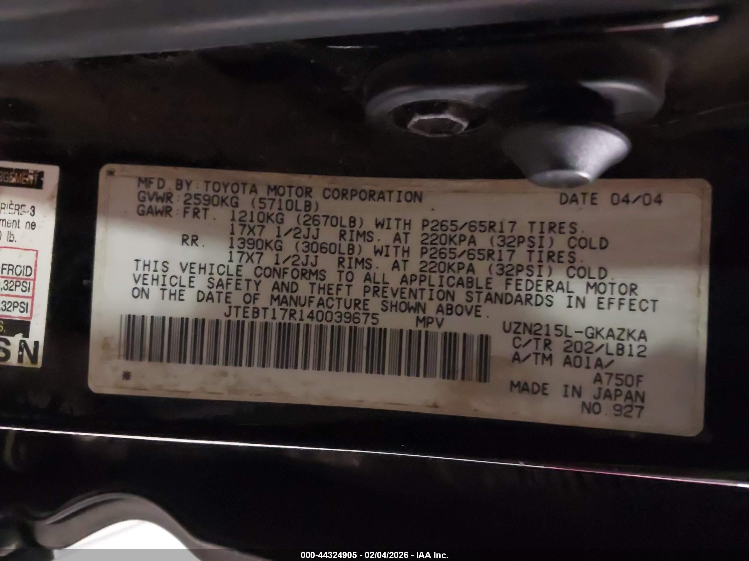 TOYOTA 4RUNNER image 9