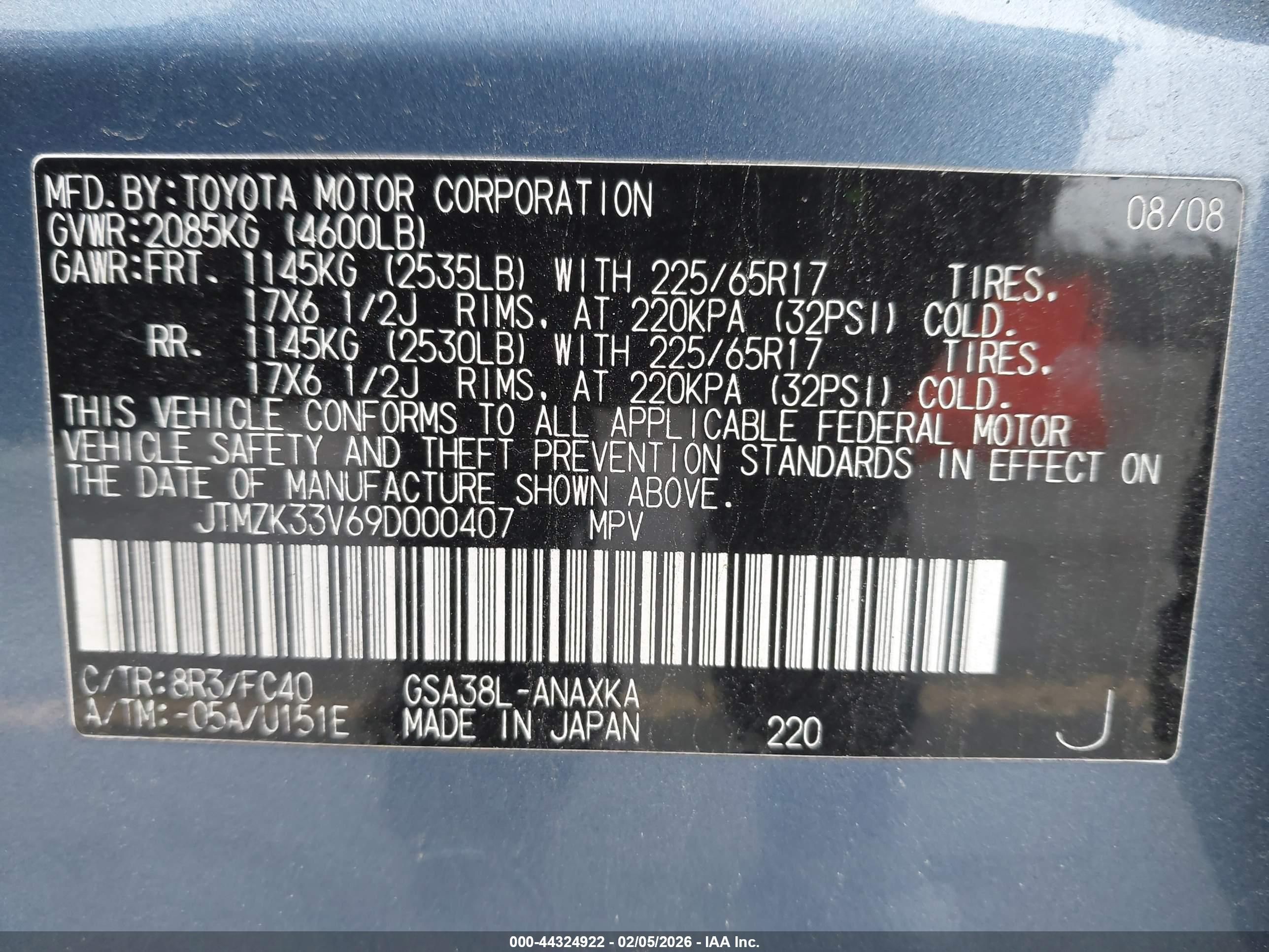 TOYOTA RAV4 image 9