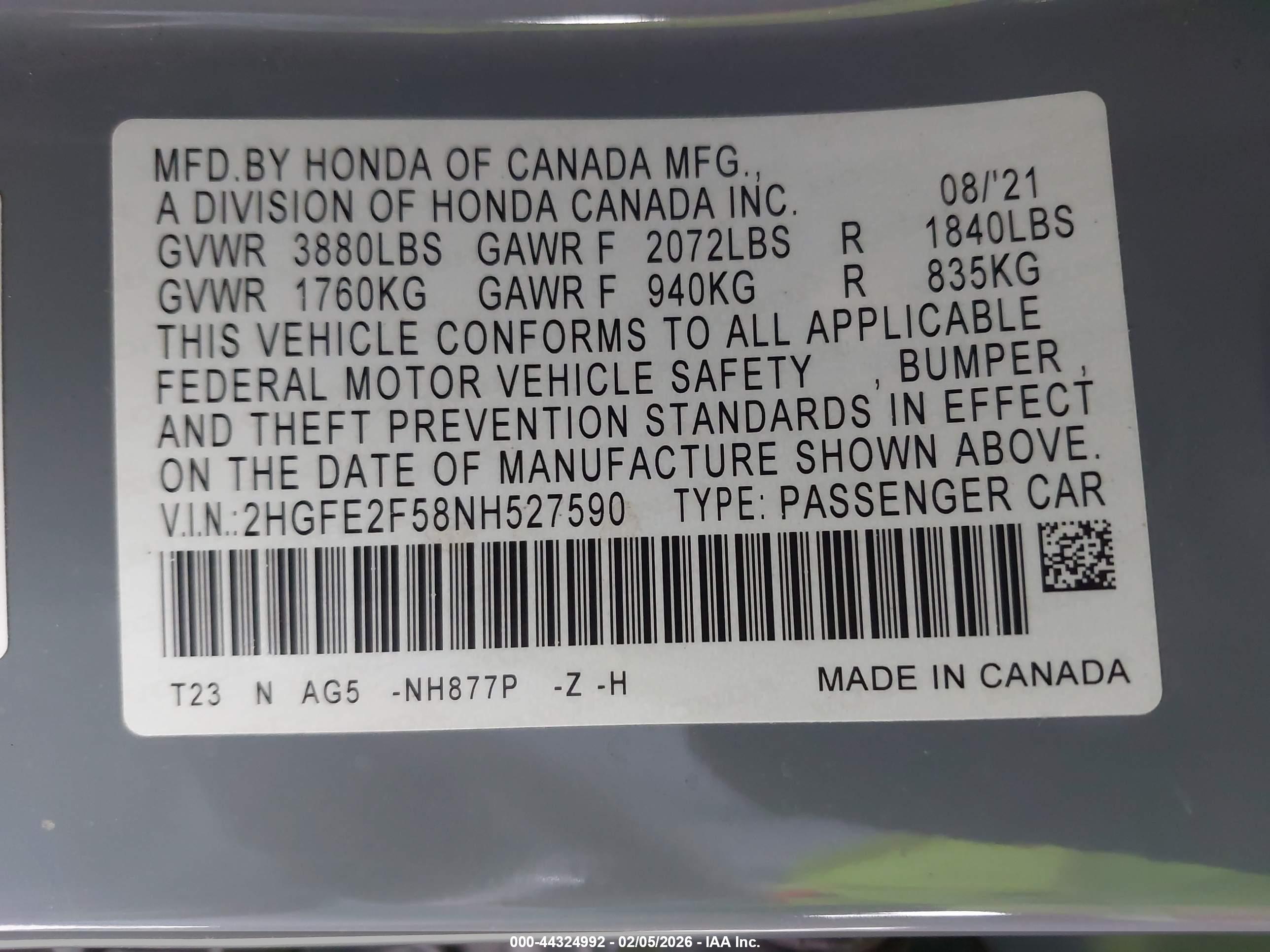 HONDA CIVIC image 9