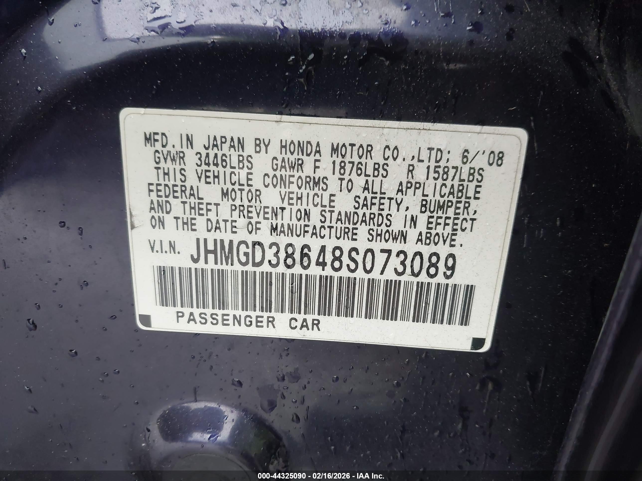 HONDA FIT image 9