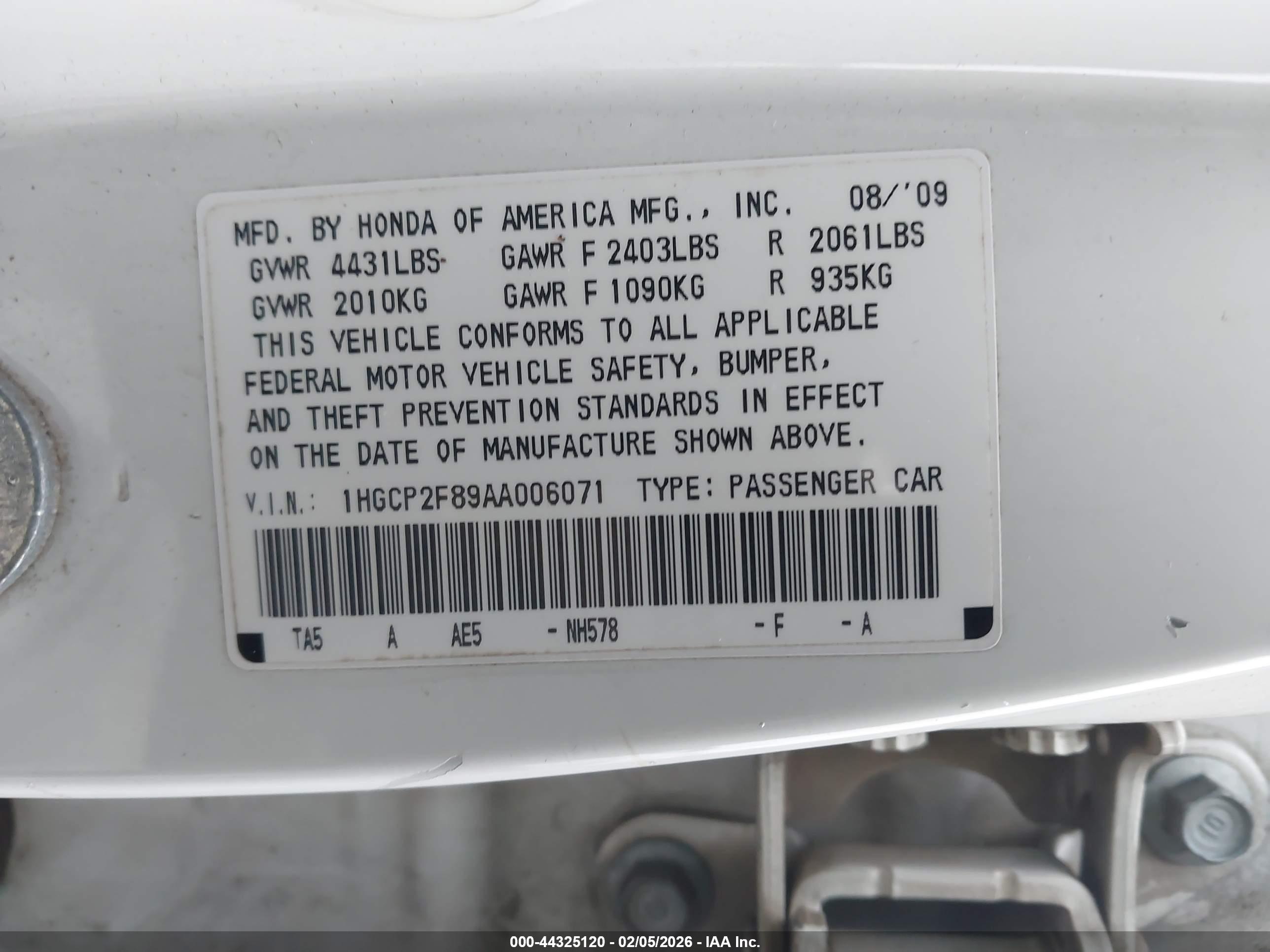 HONDA ACCORD image 9
