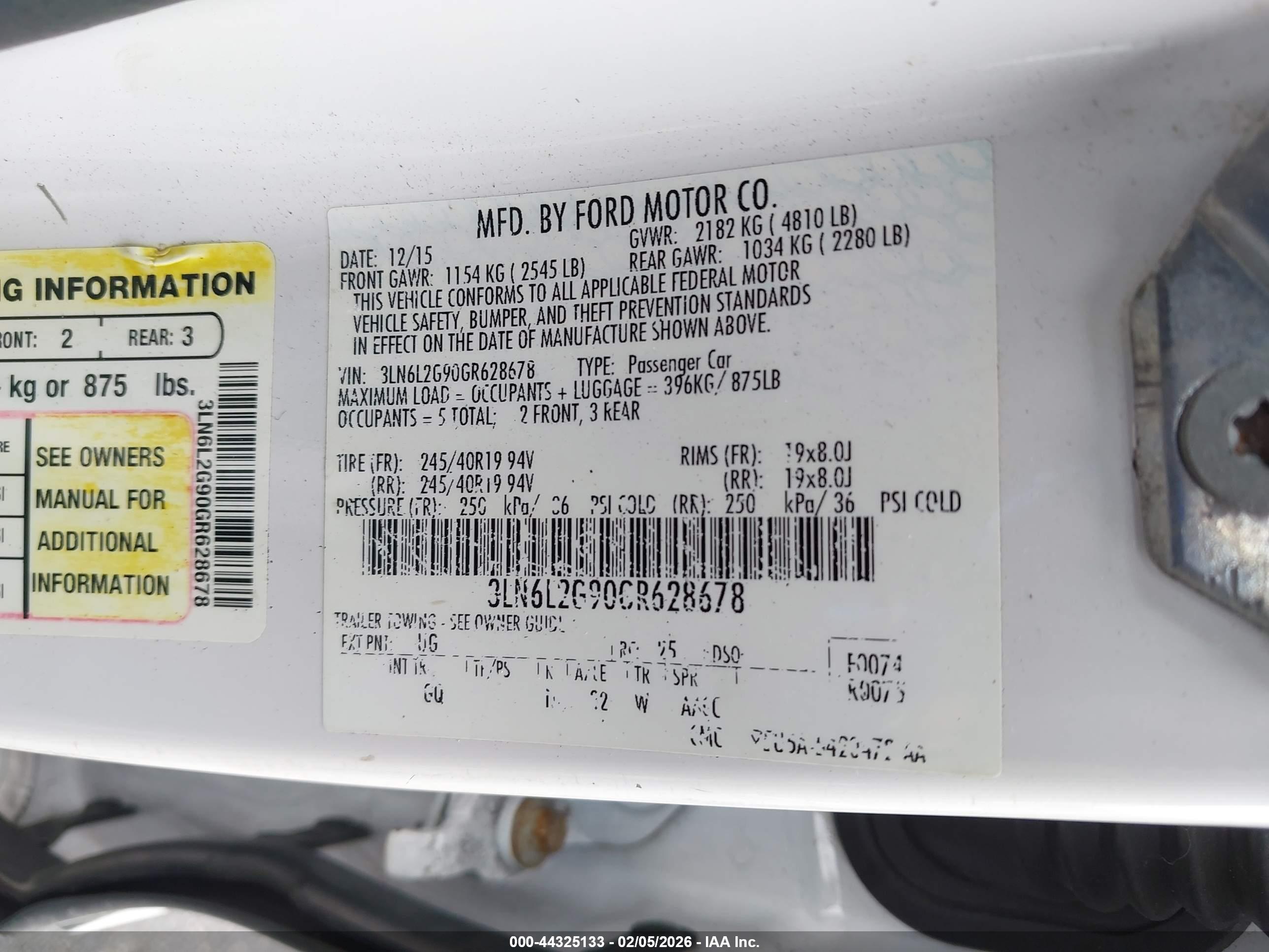 LINCOLN MKZ image 9