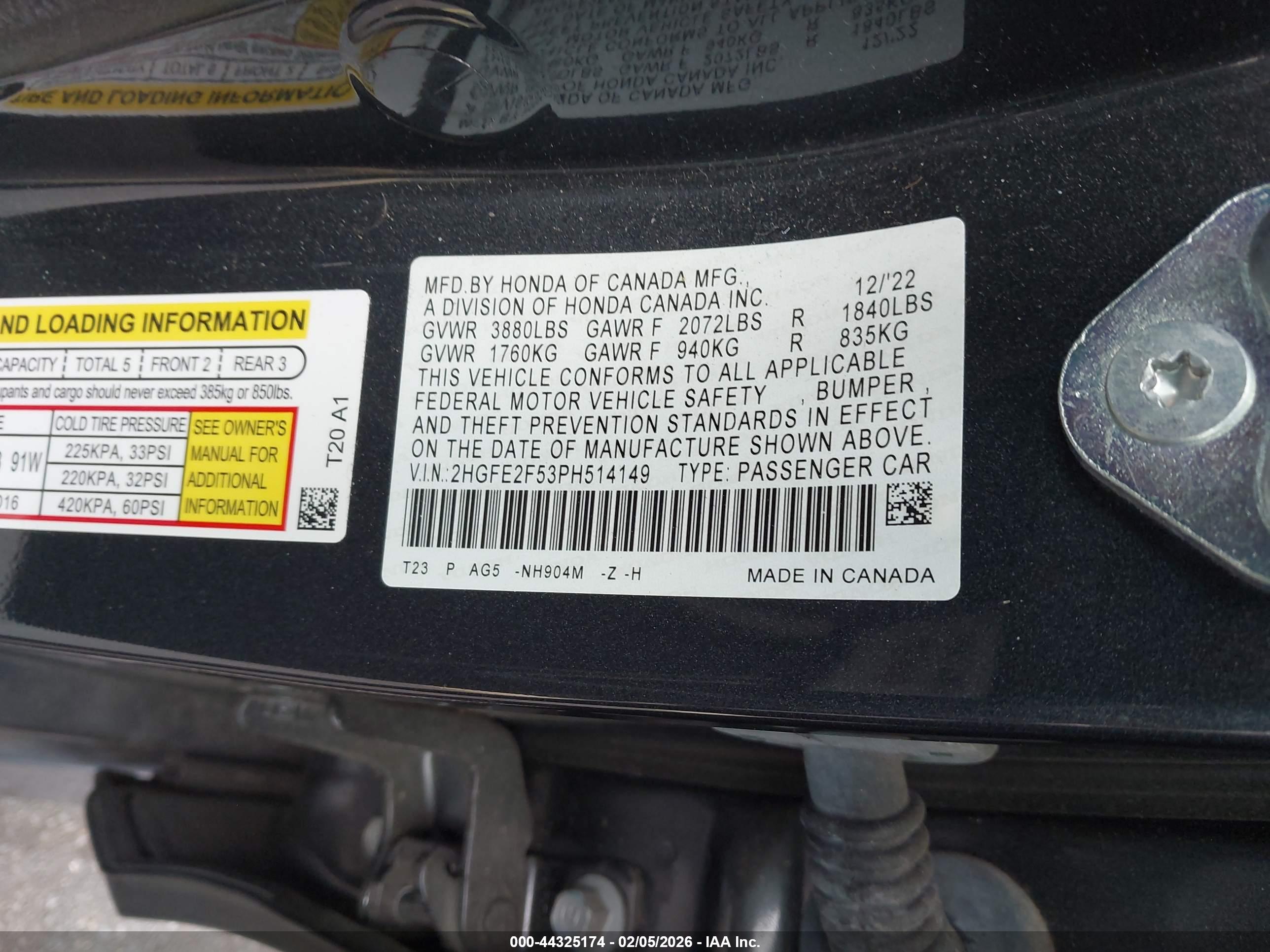 HONDA CIVIC image 9