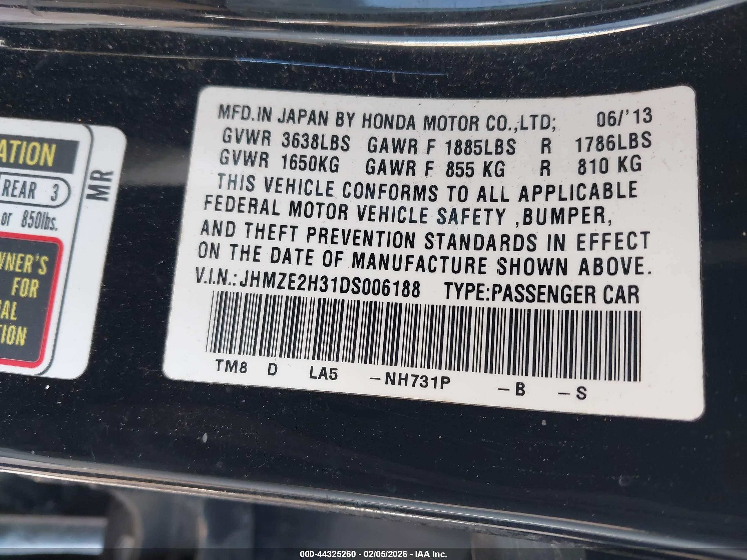 HONDA INSIGHT image 9