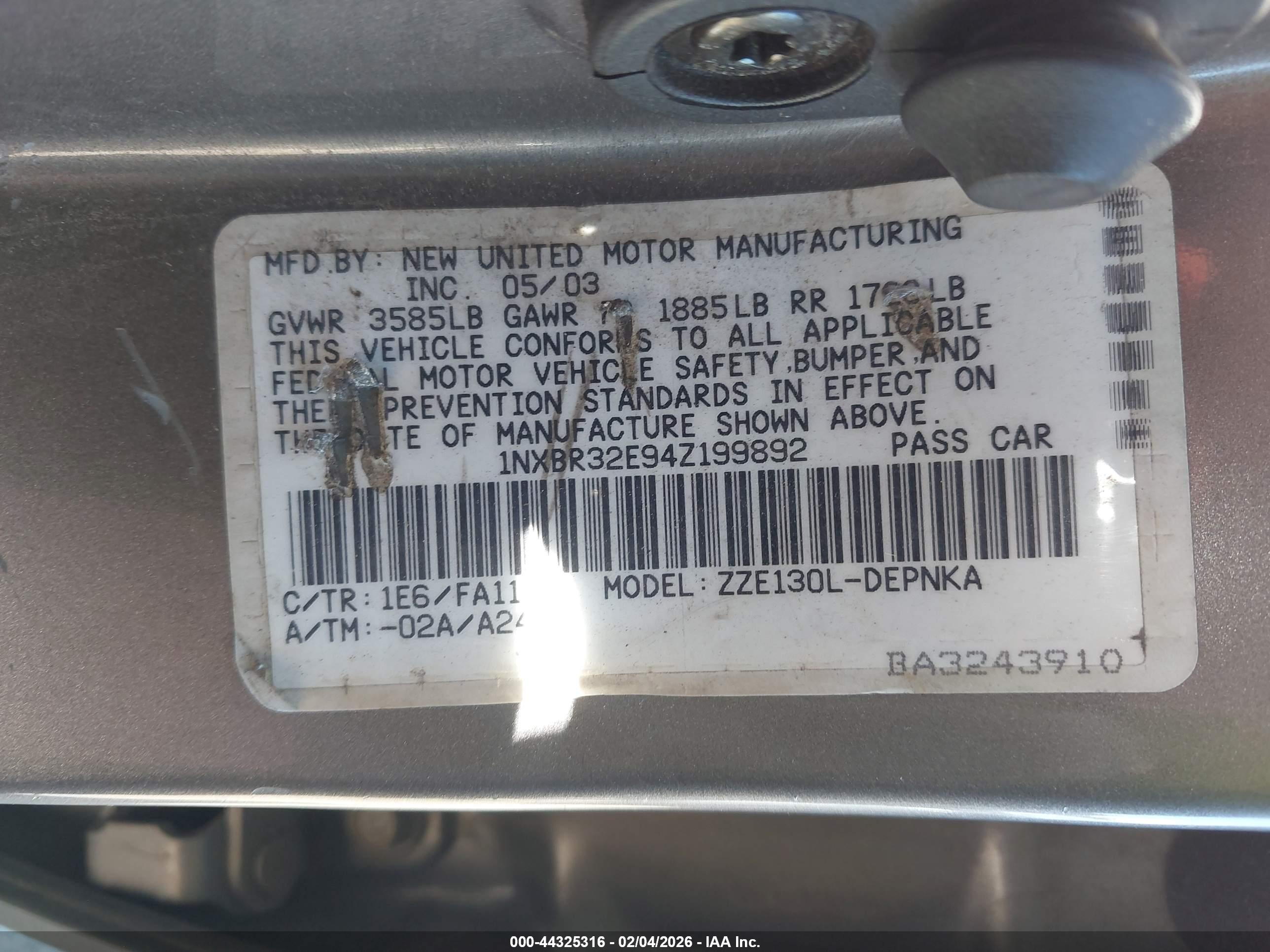 TOYOTA COROLLA image 9