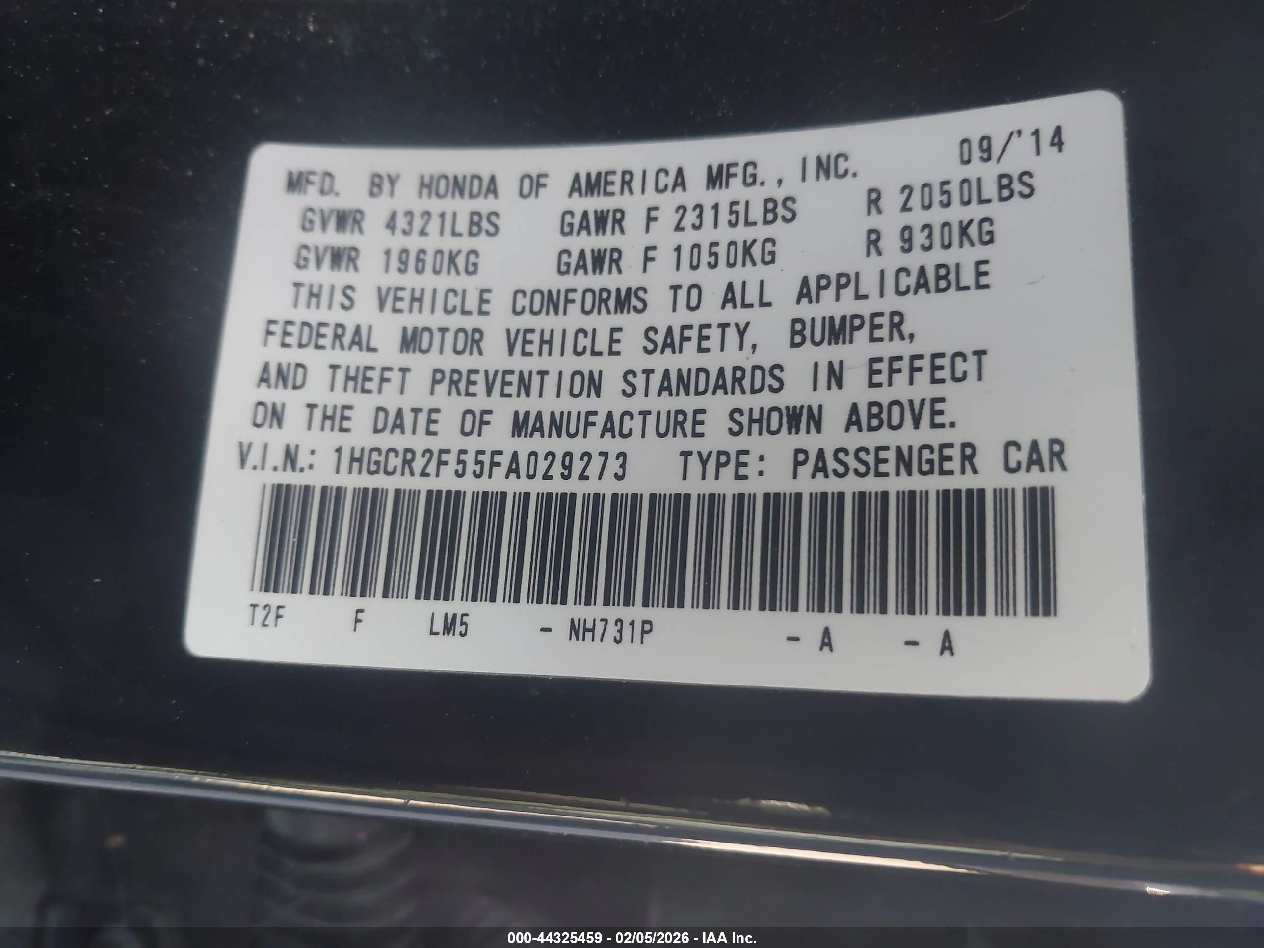 HONDA ACCORD image 9