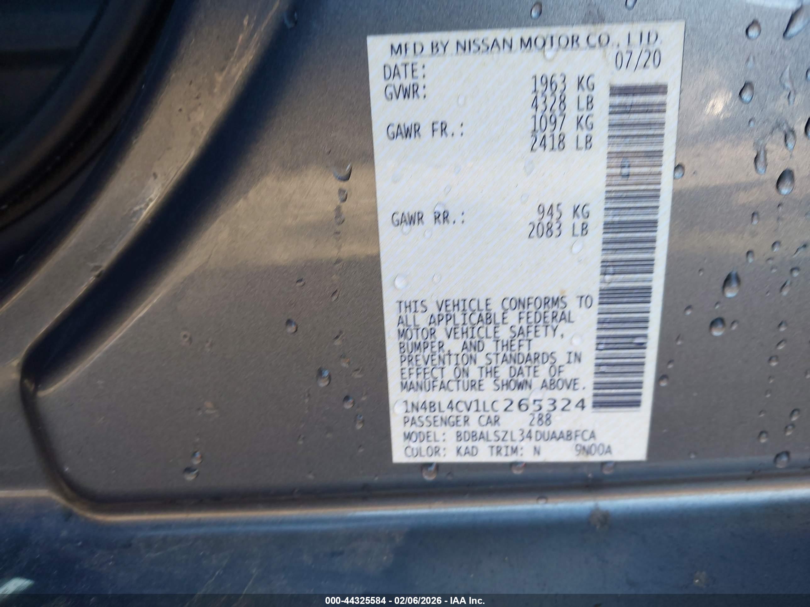 NISSAN ALTIMA image 9