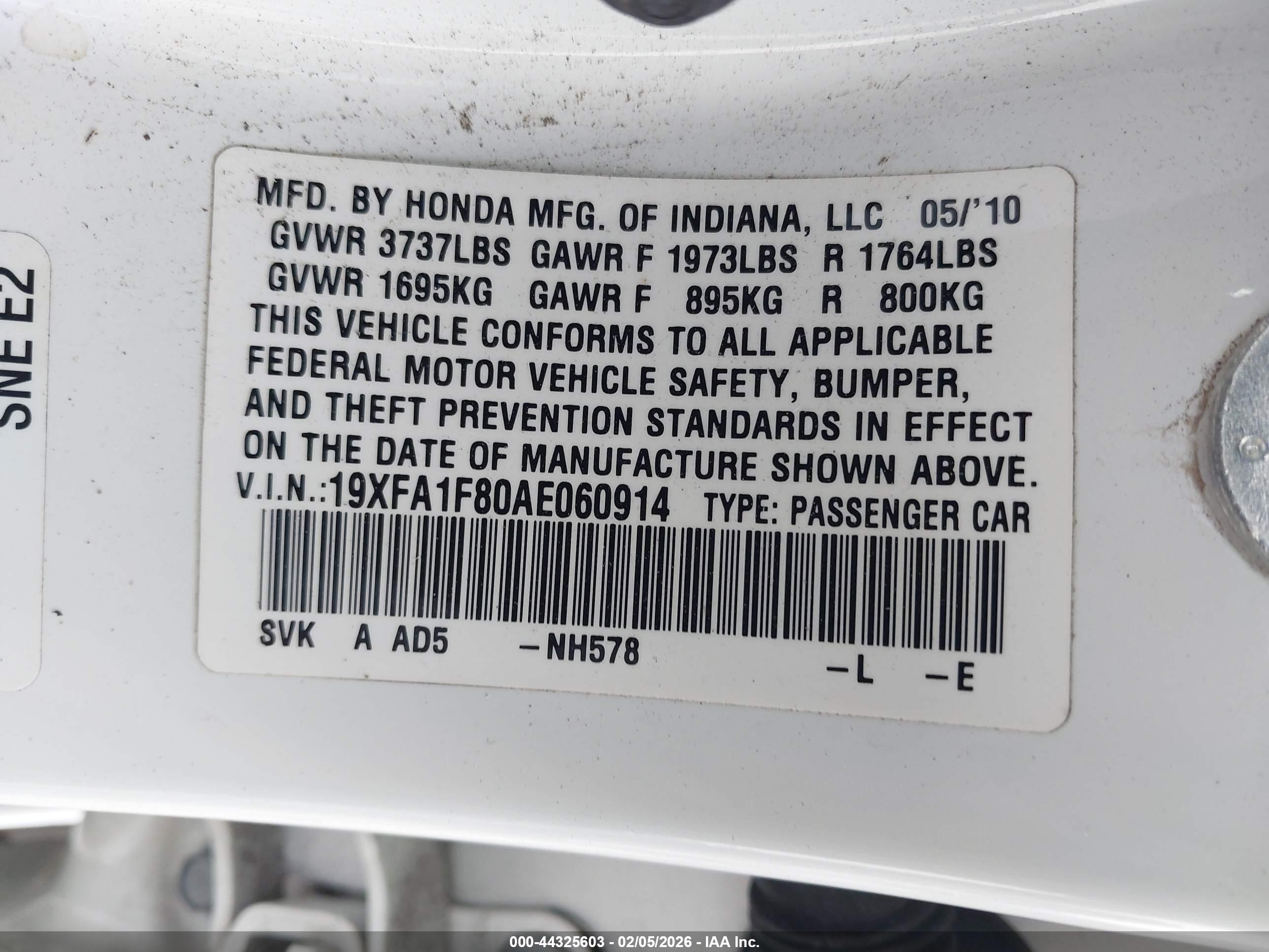HONDA CIVIC image 9
