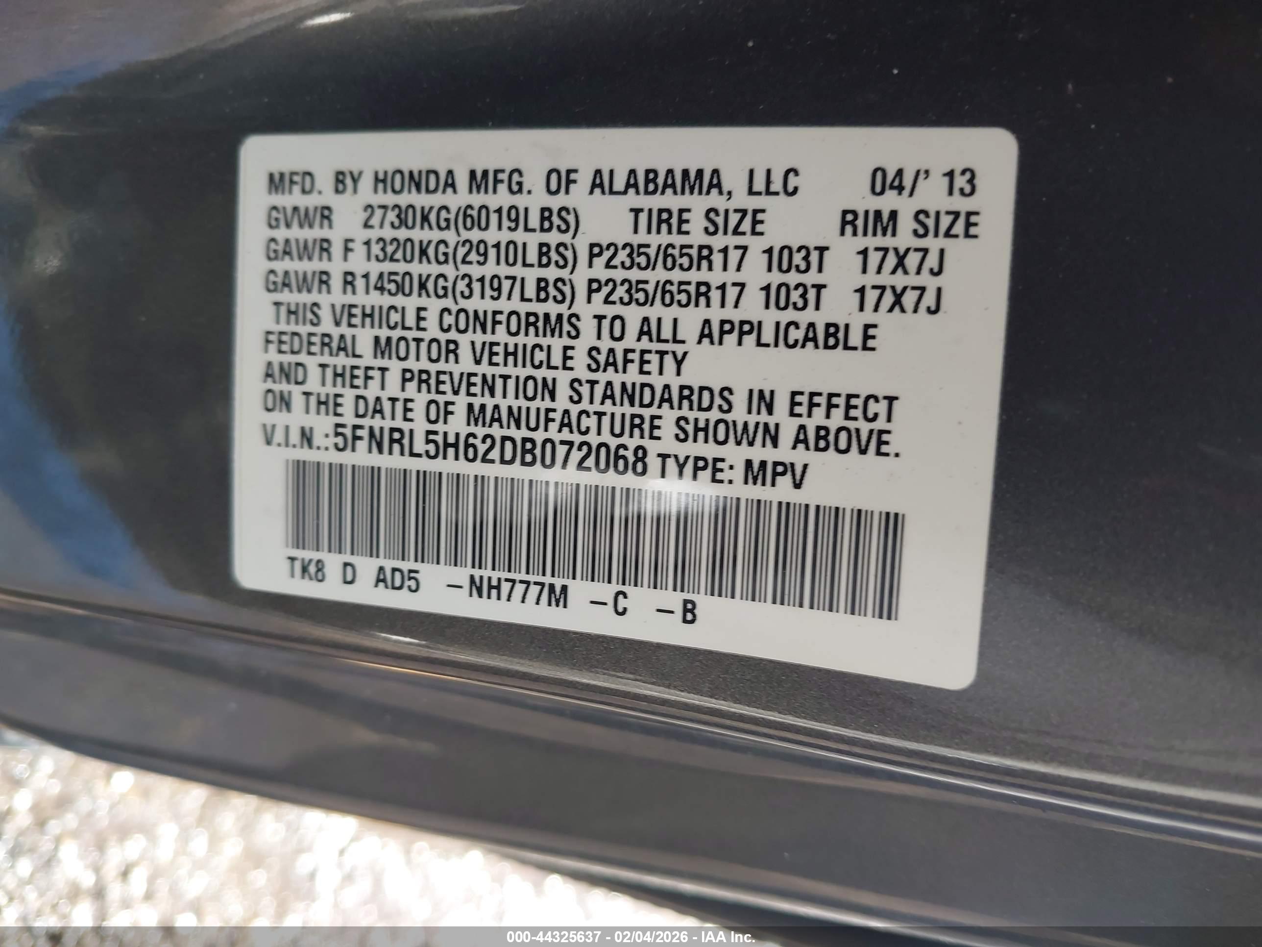 HONDA ODYSSEY image 9