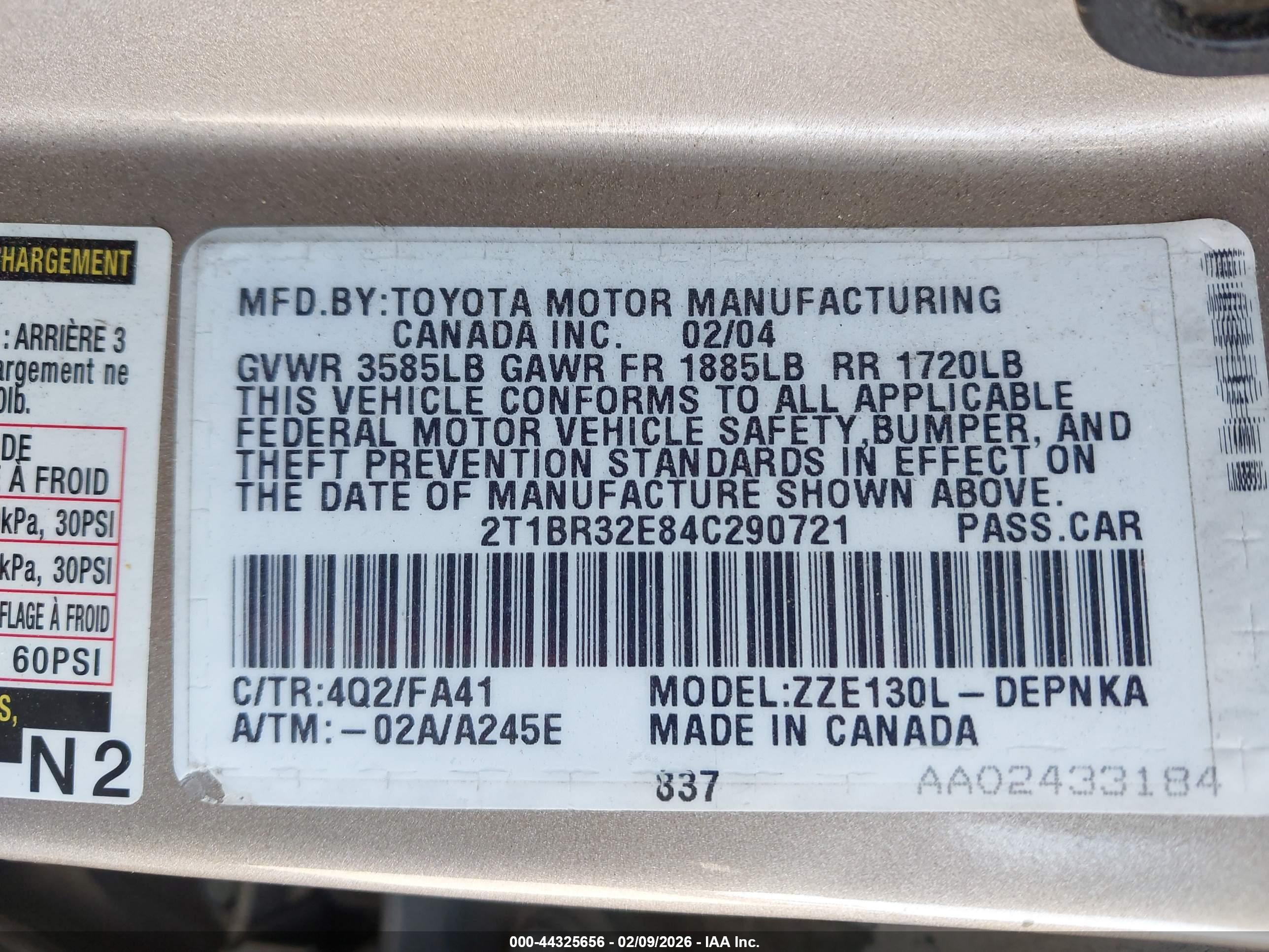 TOYOTA COROLLA image 9
