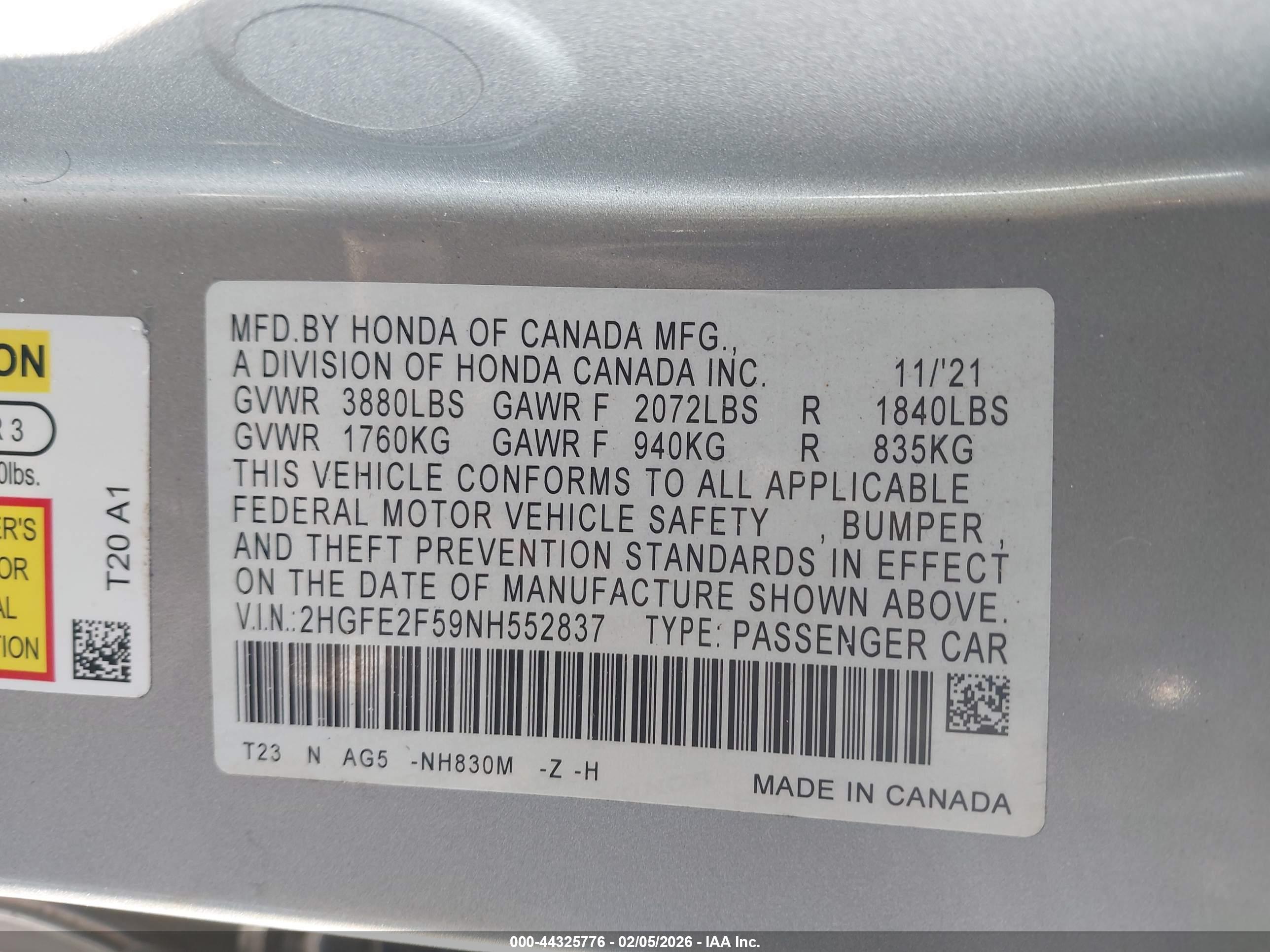 HONDA CIVIC image 9
