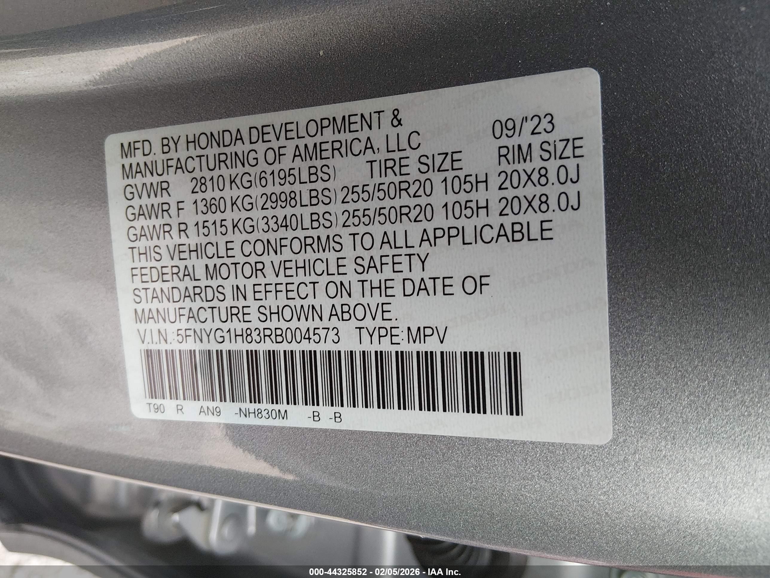 HONDA PILOT image 9