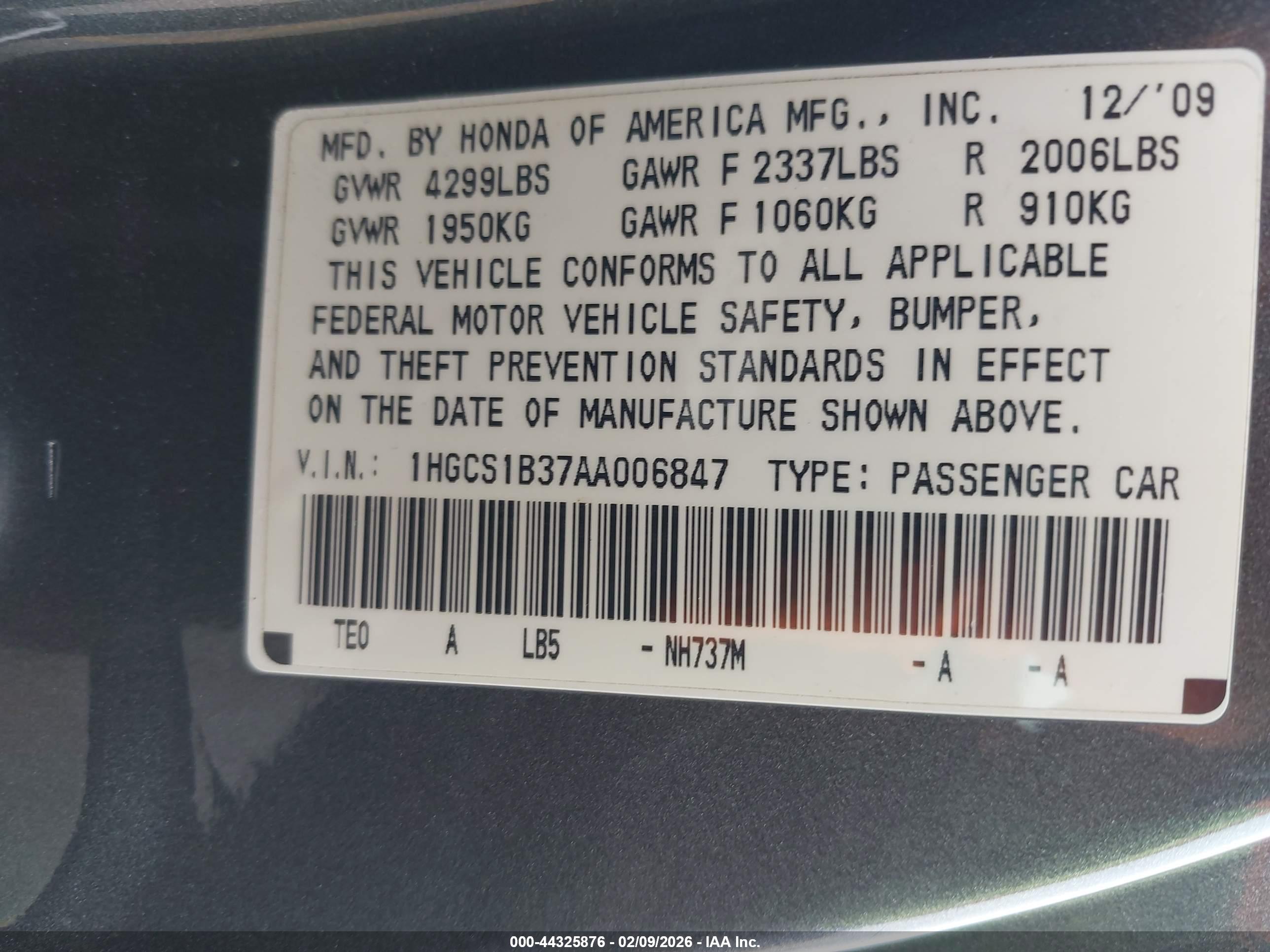 HONDA ACCORD image 9