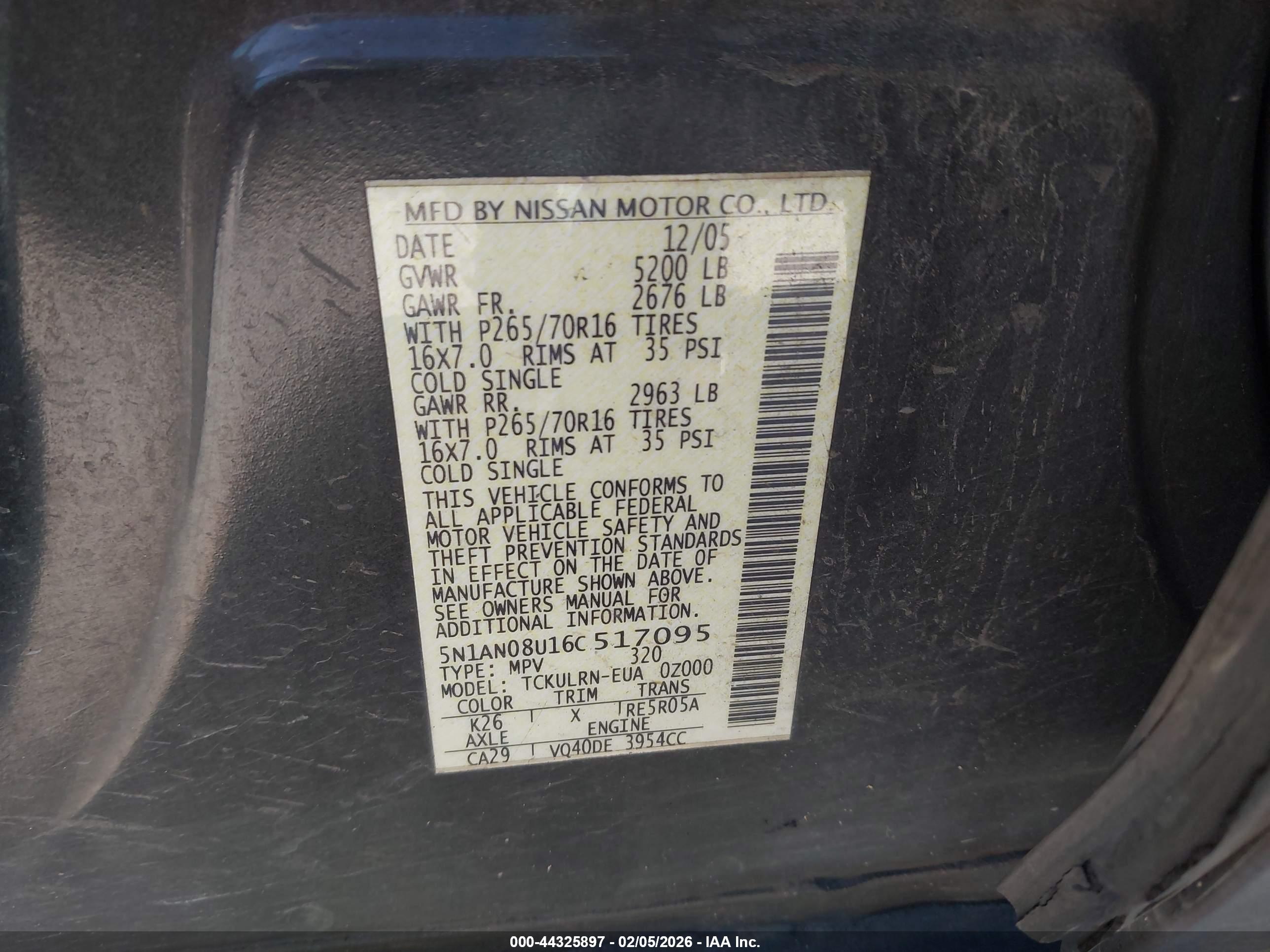 NISSAN XTERRA image 9