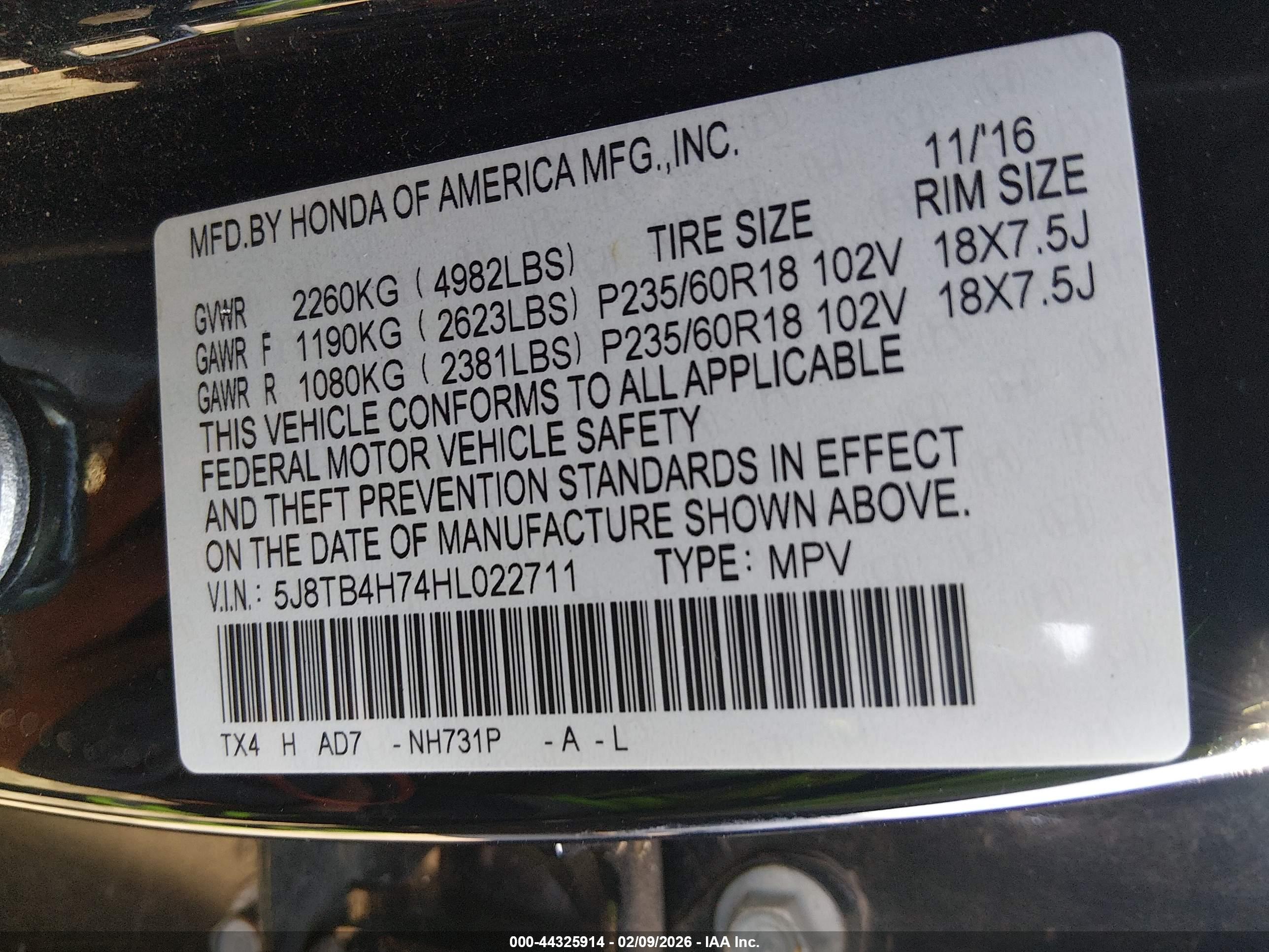 ACURA RDX image 9