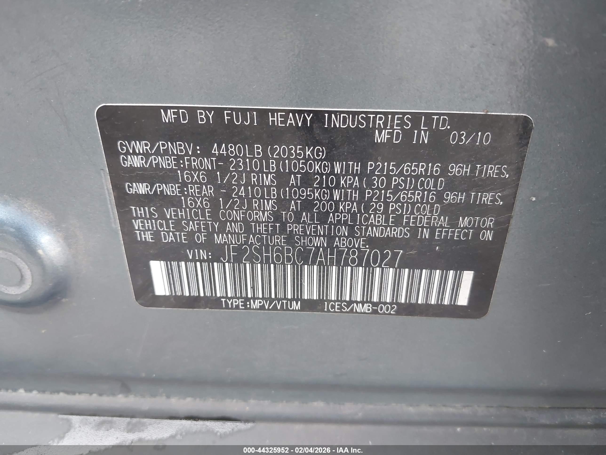 SUBARU FORESTER image 9