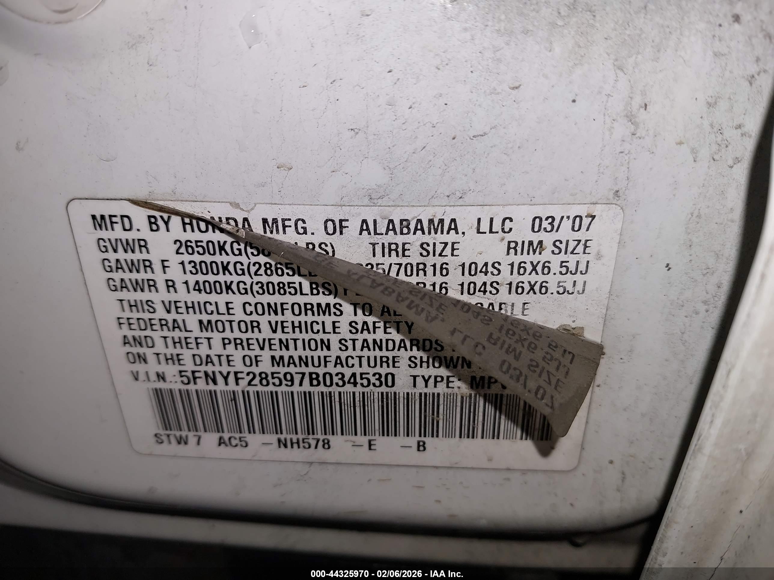 HONDA PILOT image 9