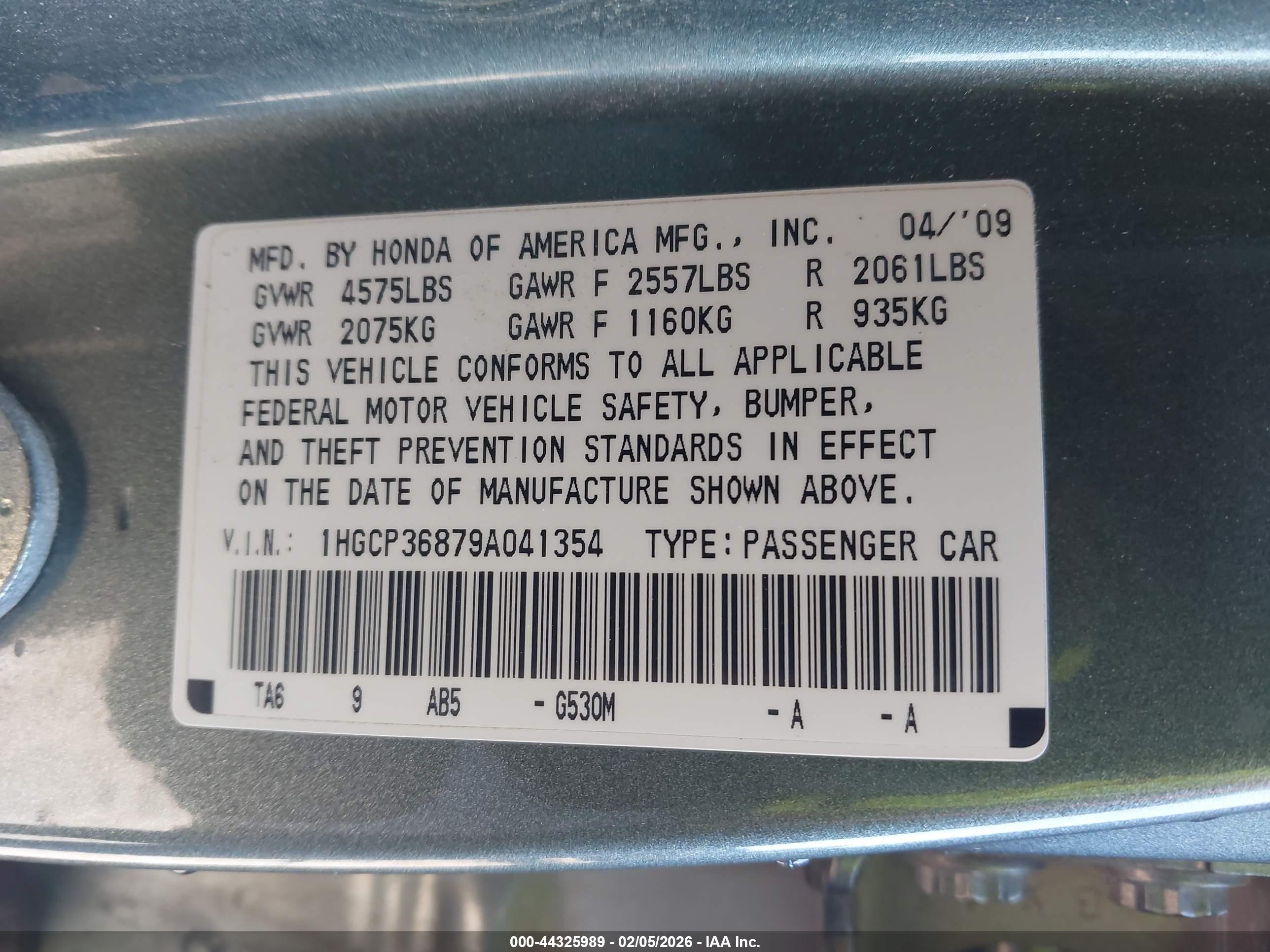 HONDA ACCORD image 9