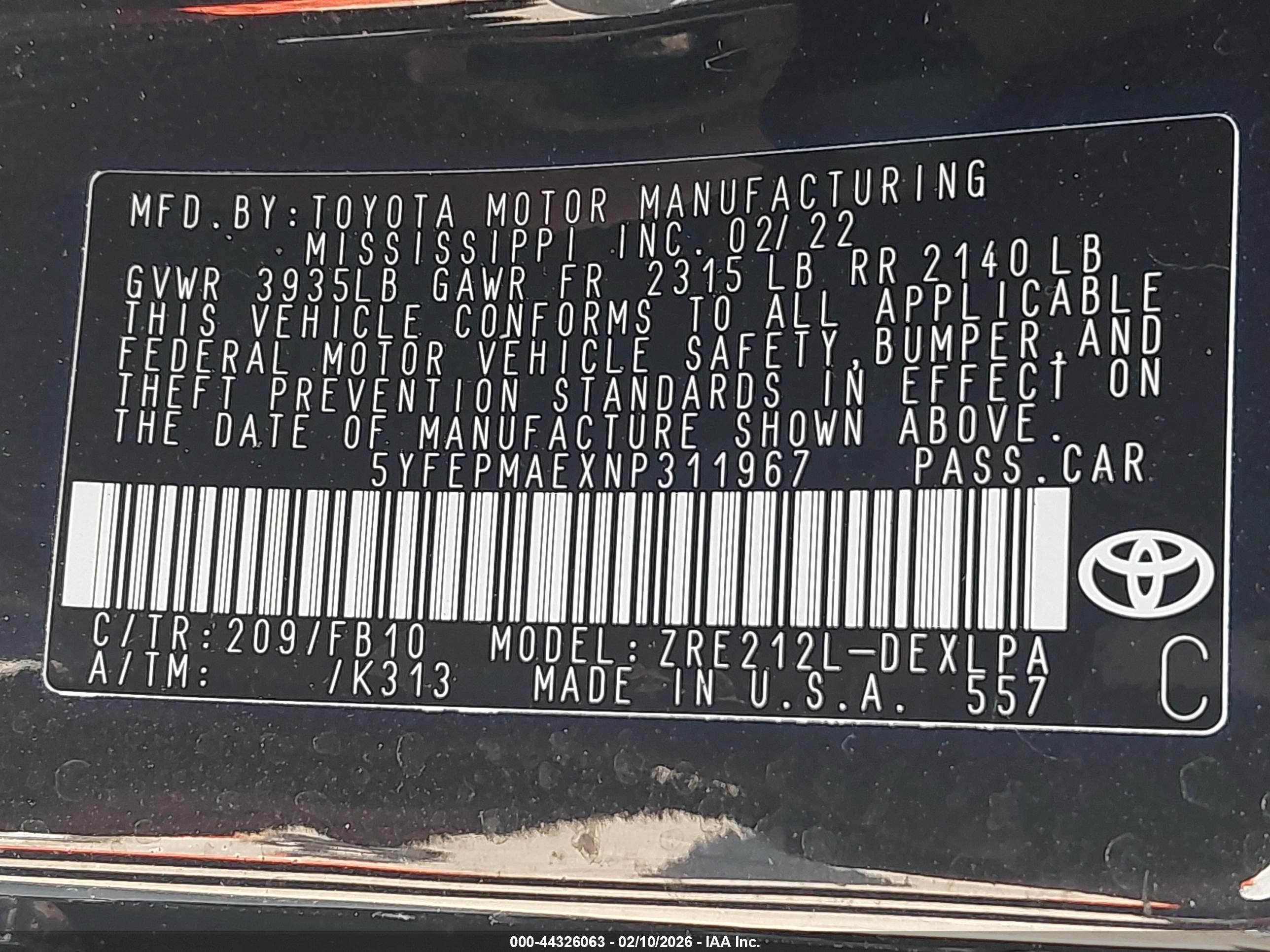 TOYOTA COROLLA image 9