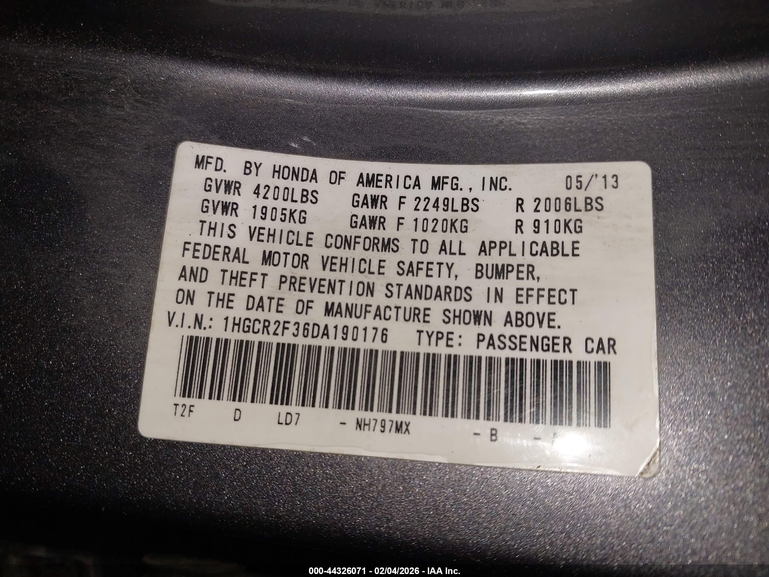HONDA ACCORD image 9