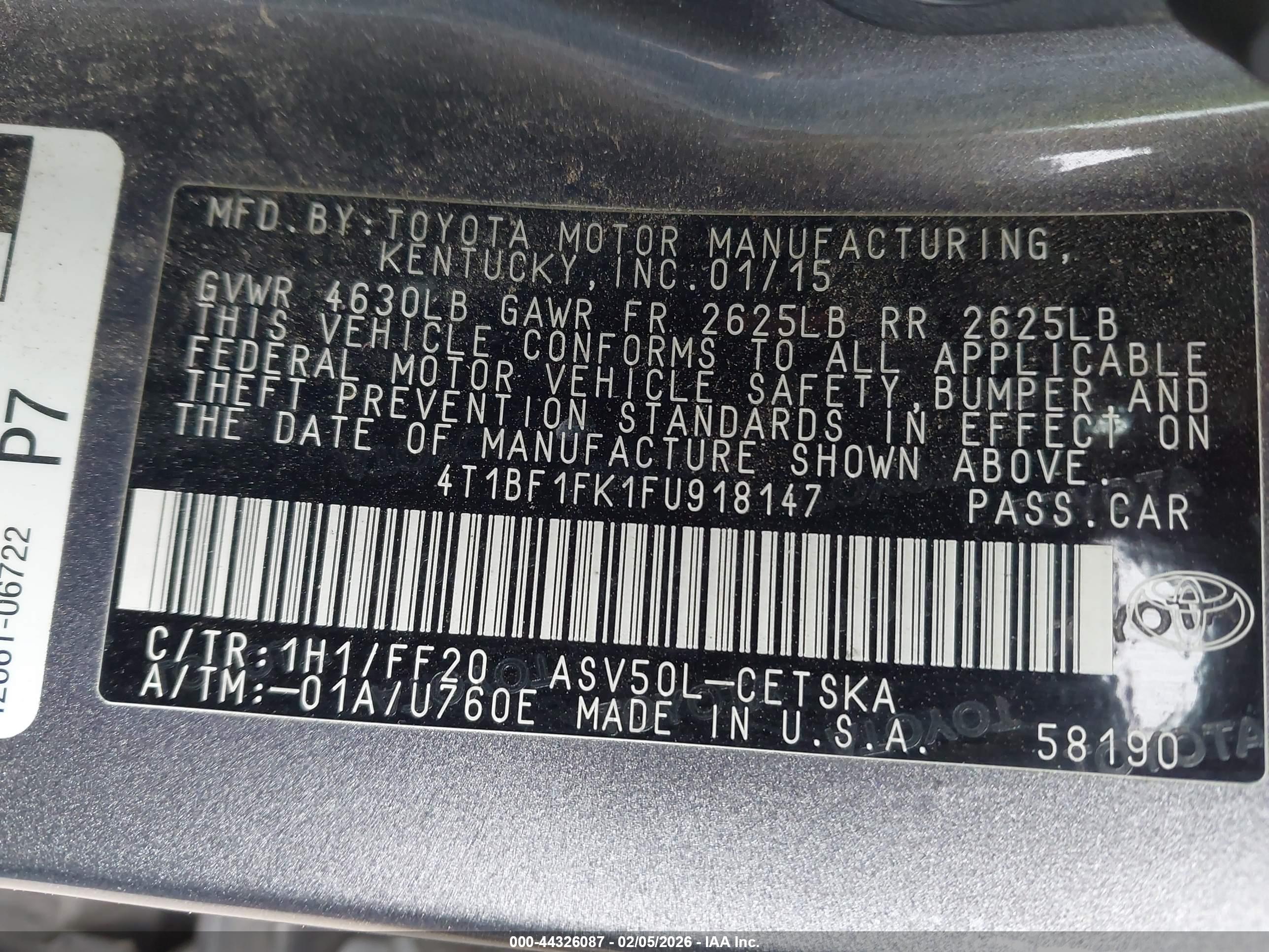 TOYOTA CAMRY image 9
