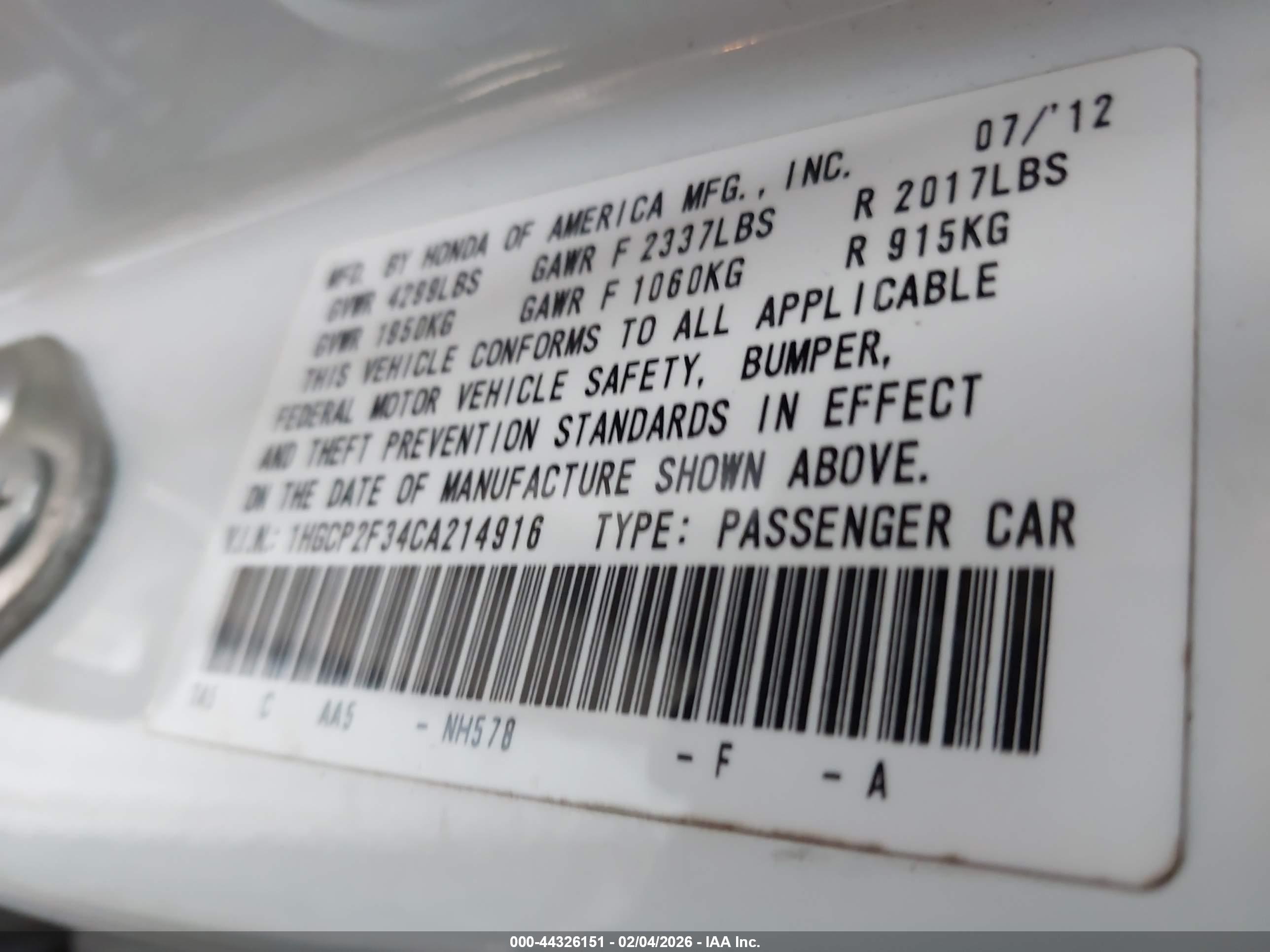HONDA ACCORD image 9