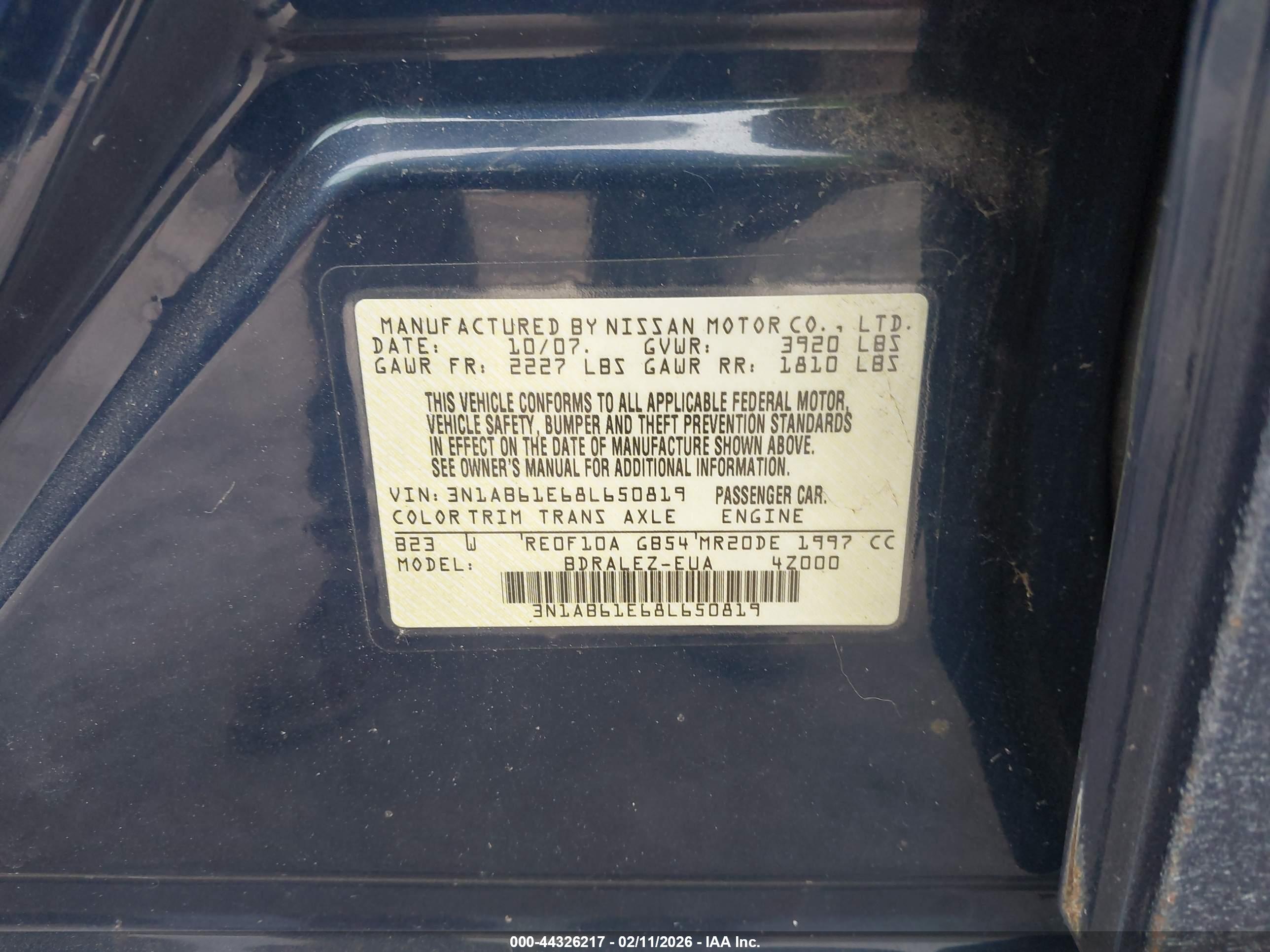 NISSAN SENTRA image 9