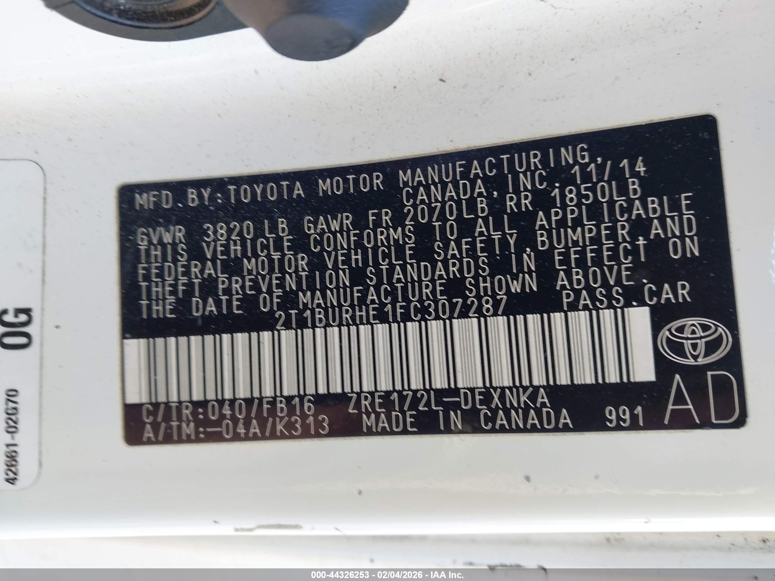 TOYOTA COROLLA image 9