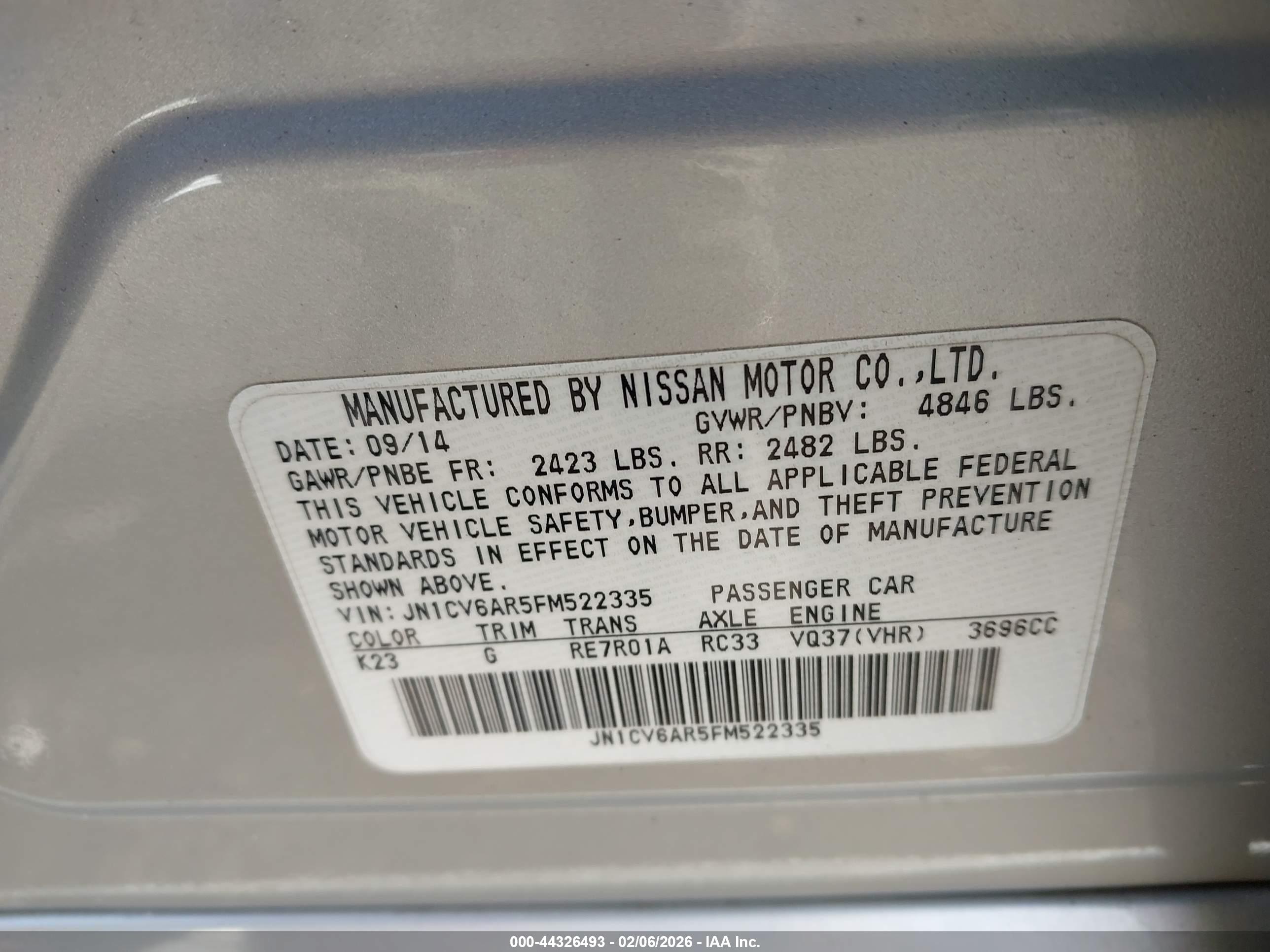 INFINITI Q40 image 9