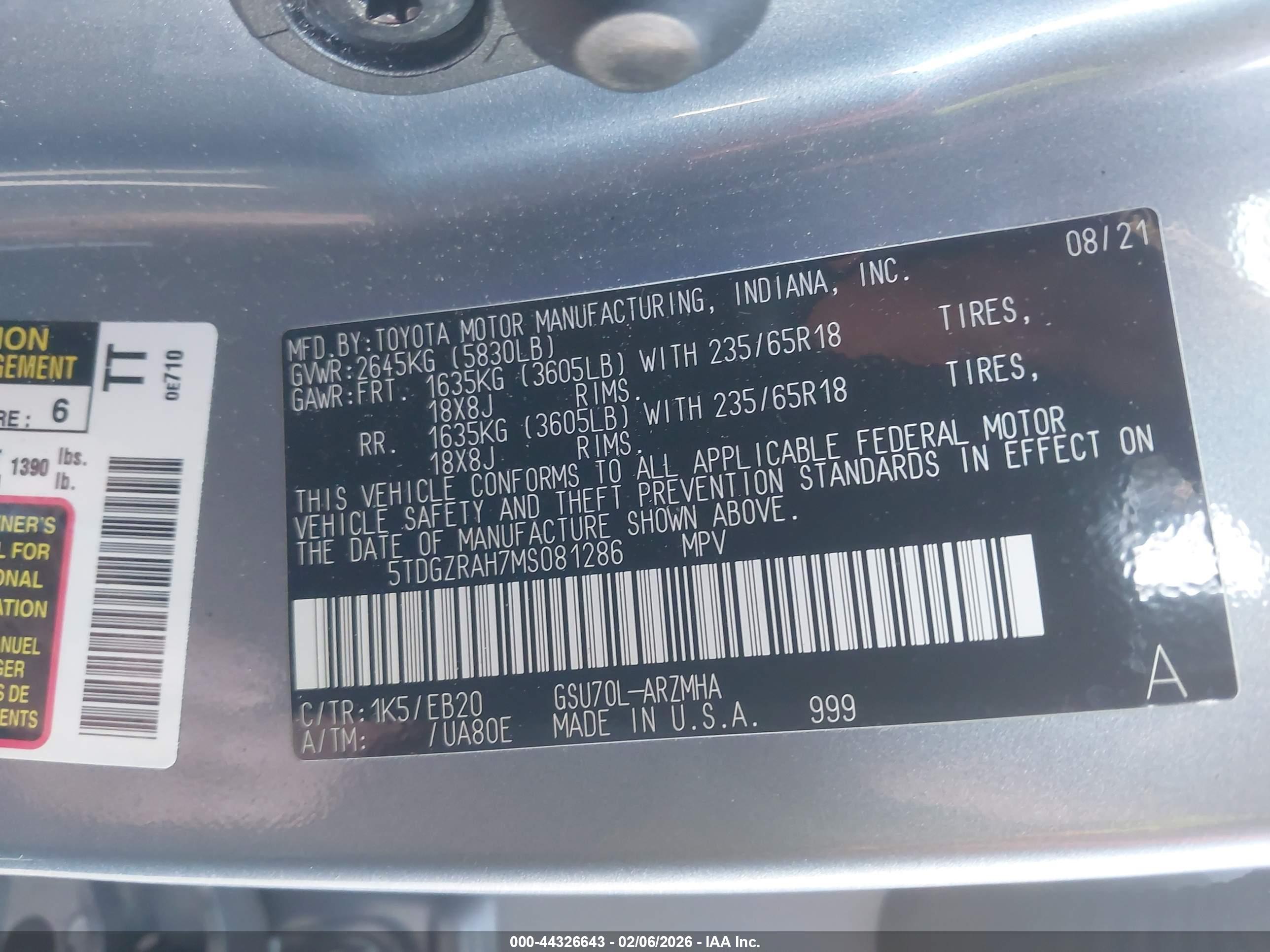 TOYOTA HIGHLANDER image 9