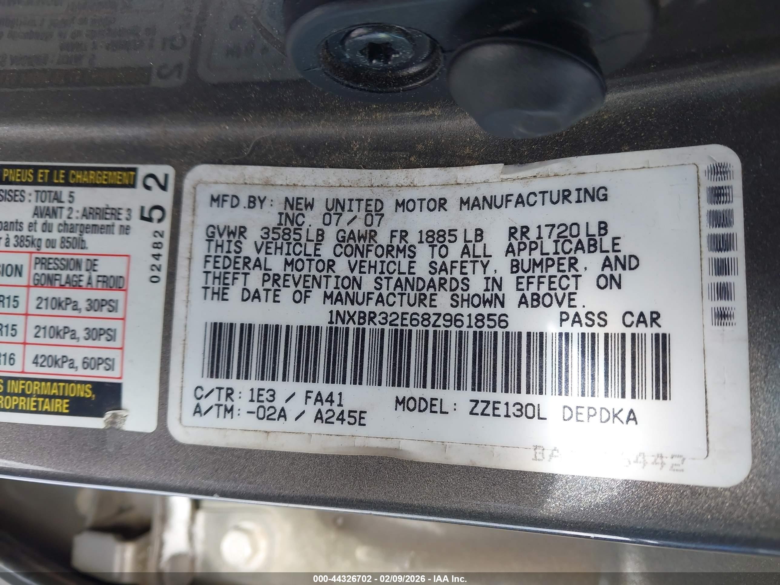 TOYOTA COROLLA image 9