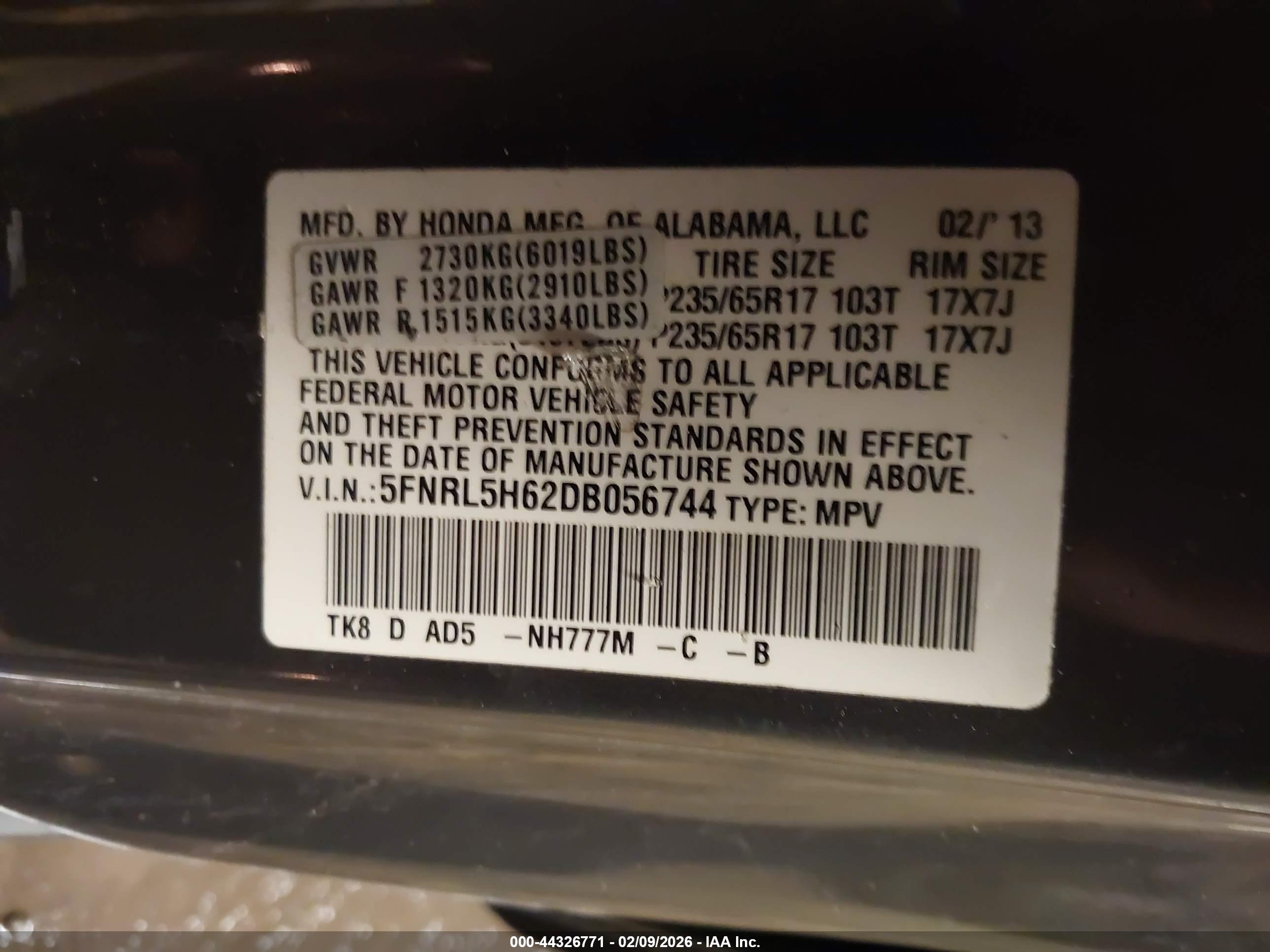 HONDA ODYSSEY image 9