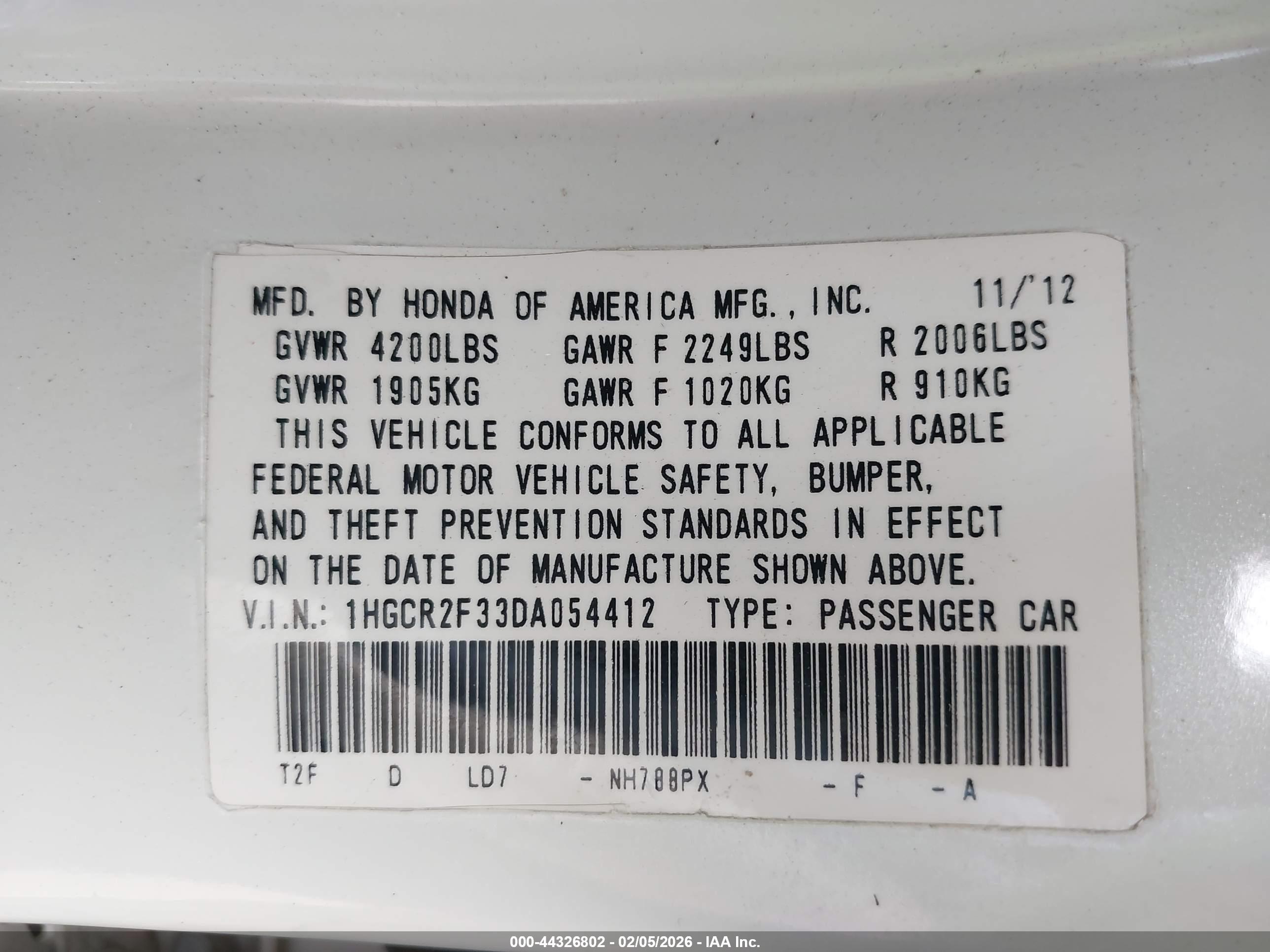HONDA ACCORD image 9
