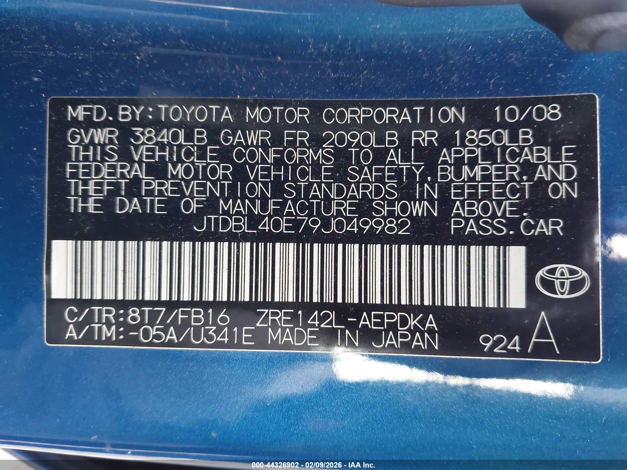 TOYOTA COROLLA image 9