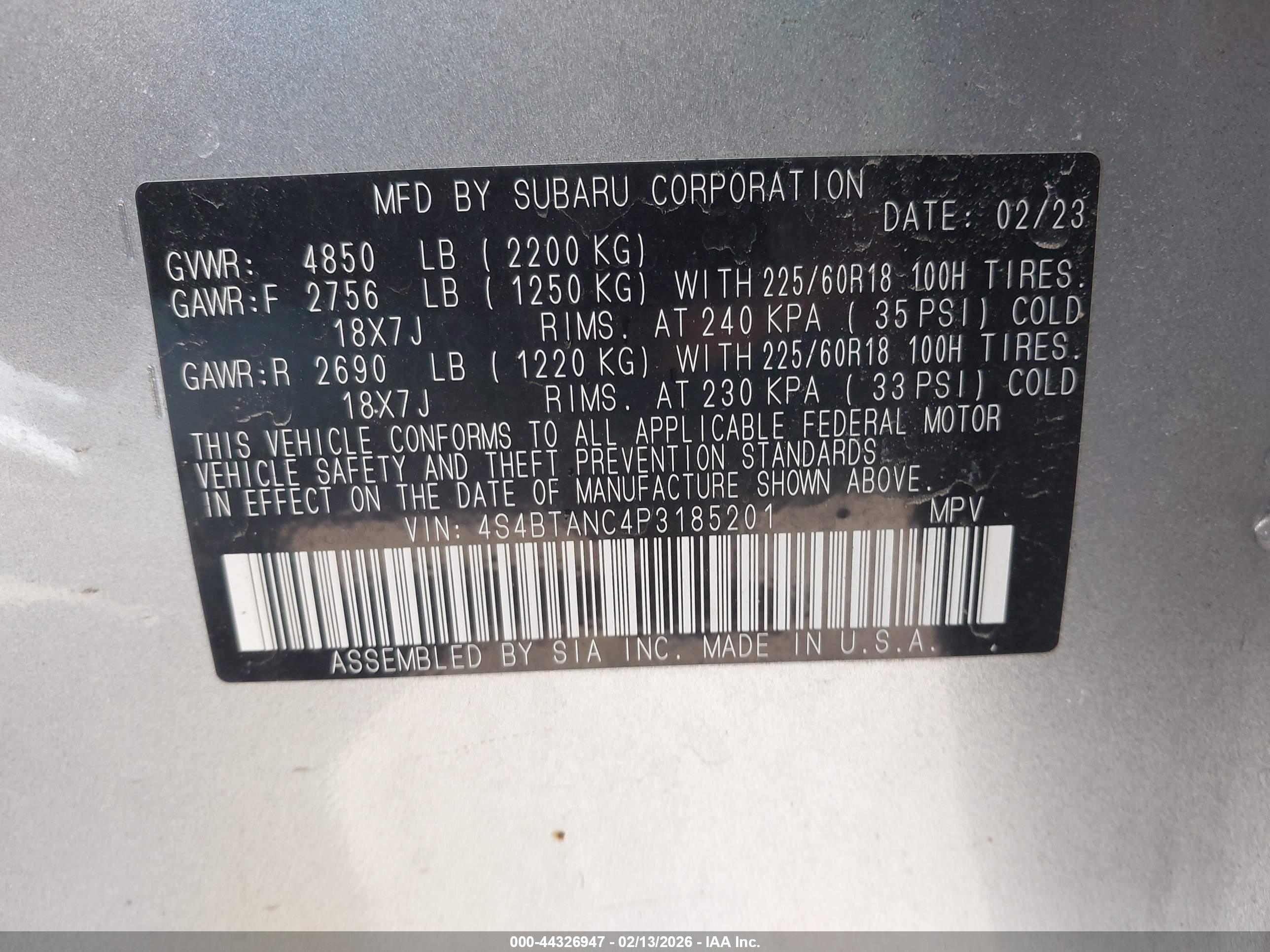 SUBARU OUTBACK image 9