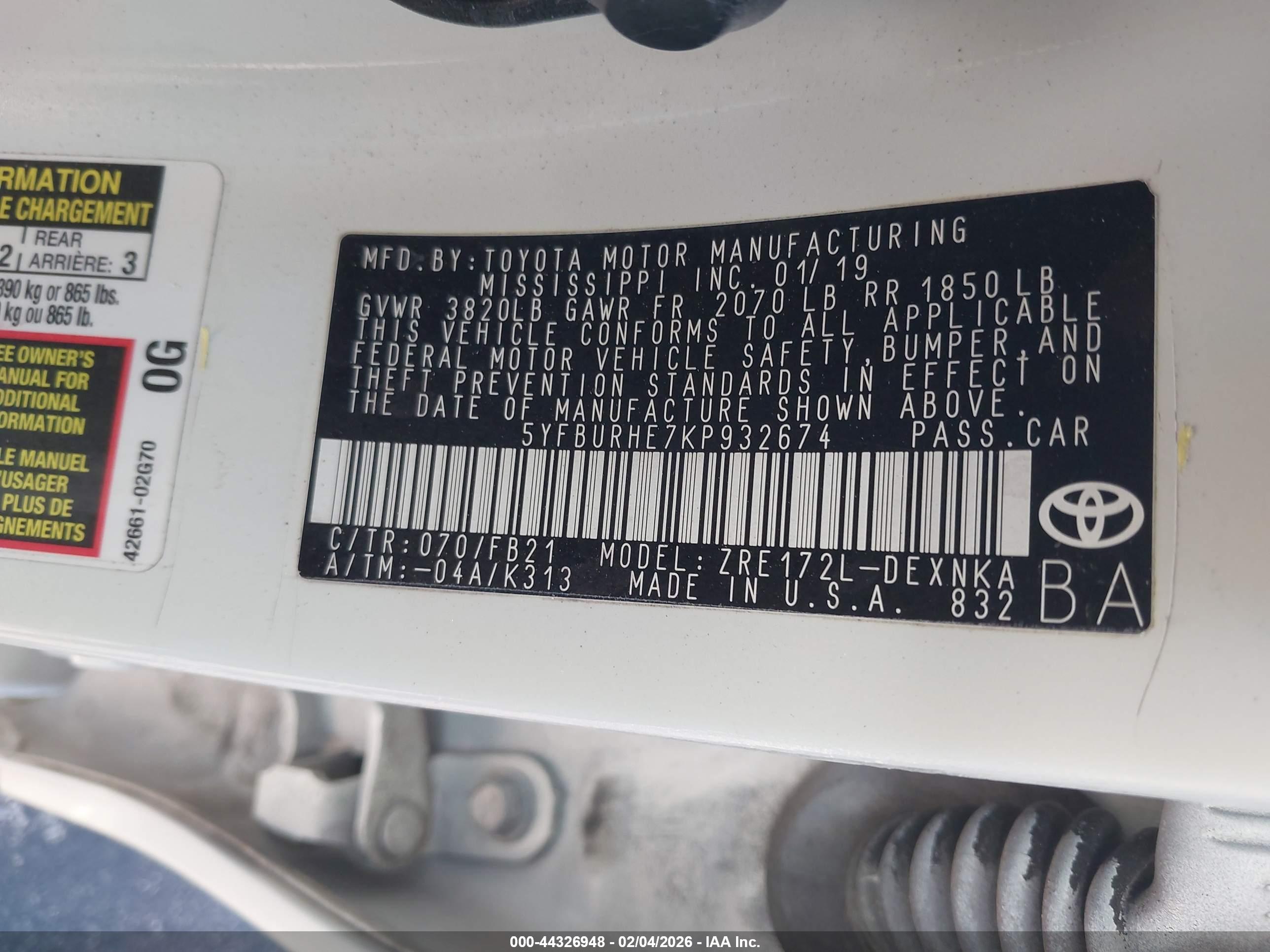 TOYOTA COROLLA image 9