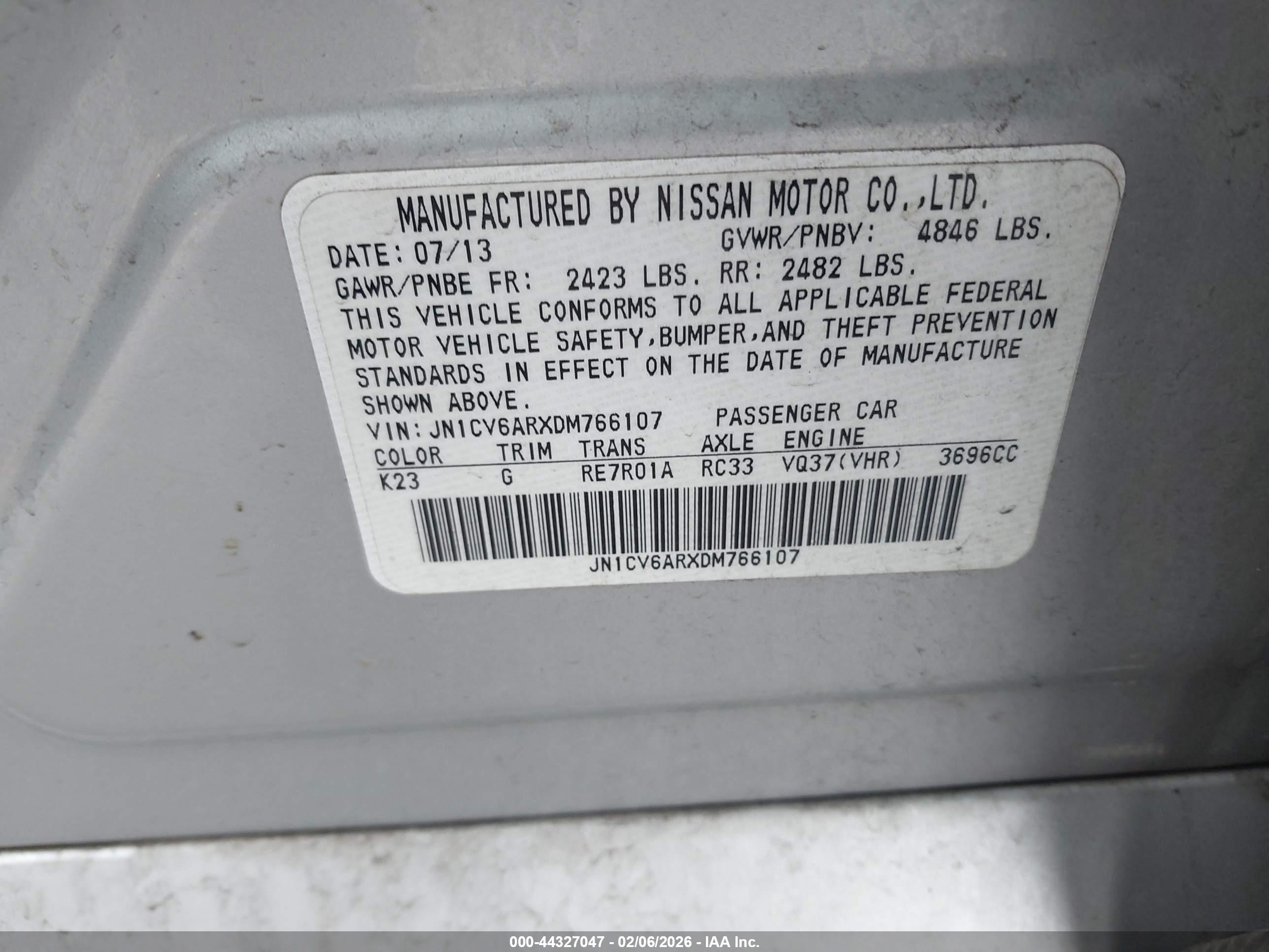 INFINITI G37X image 9