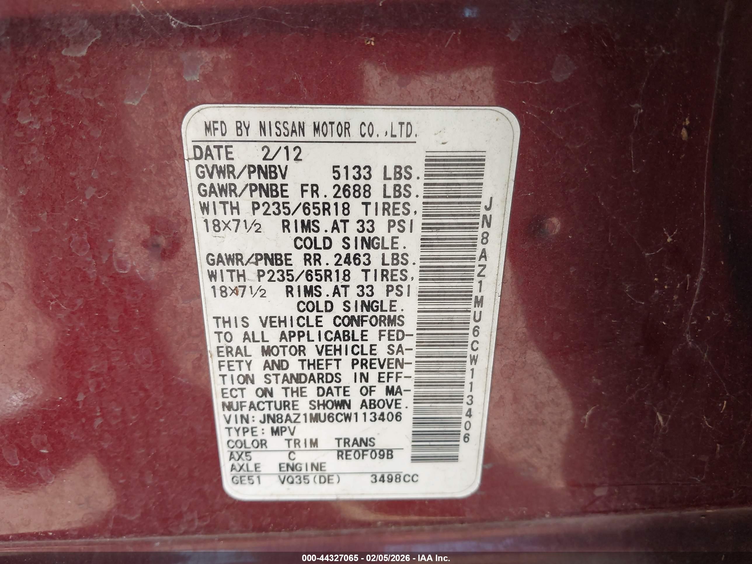 NISSAN MURANO image 9