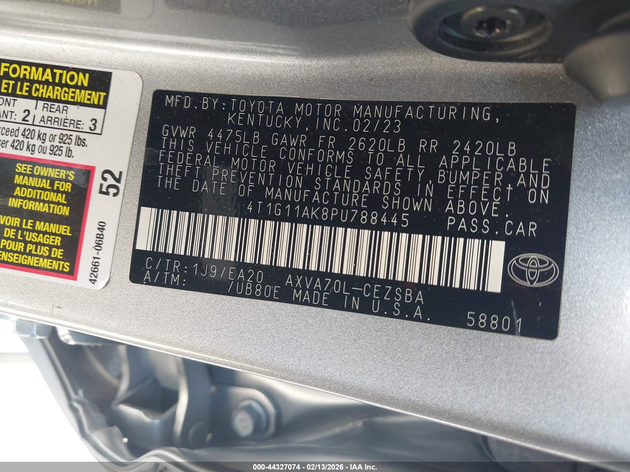 TOYOTA CAMRY image 9