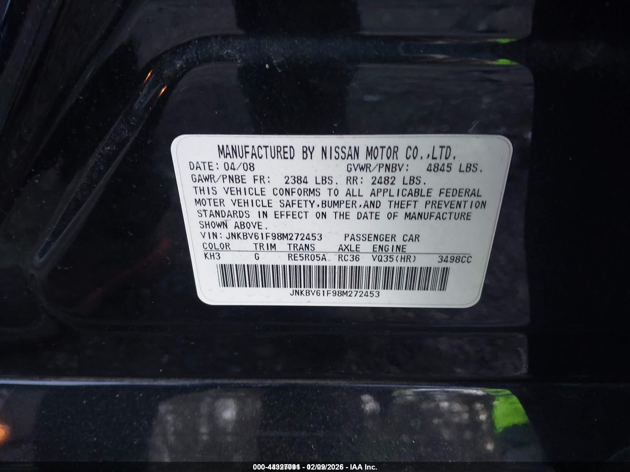 INFINITI G35X image 9