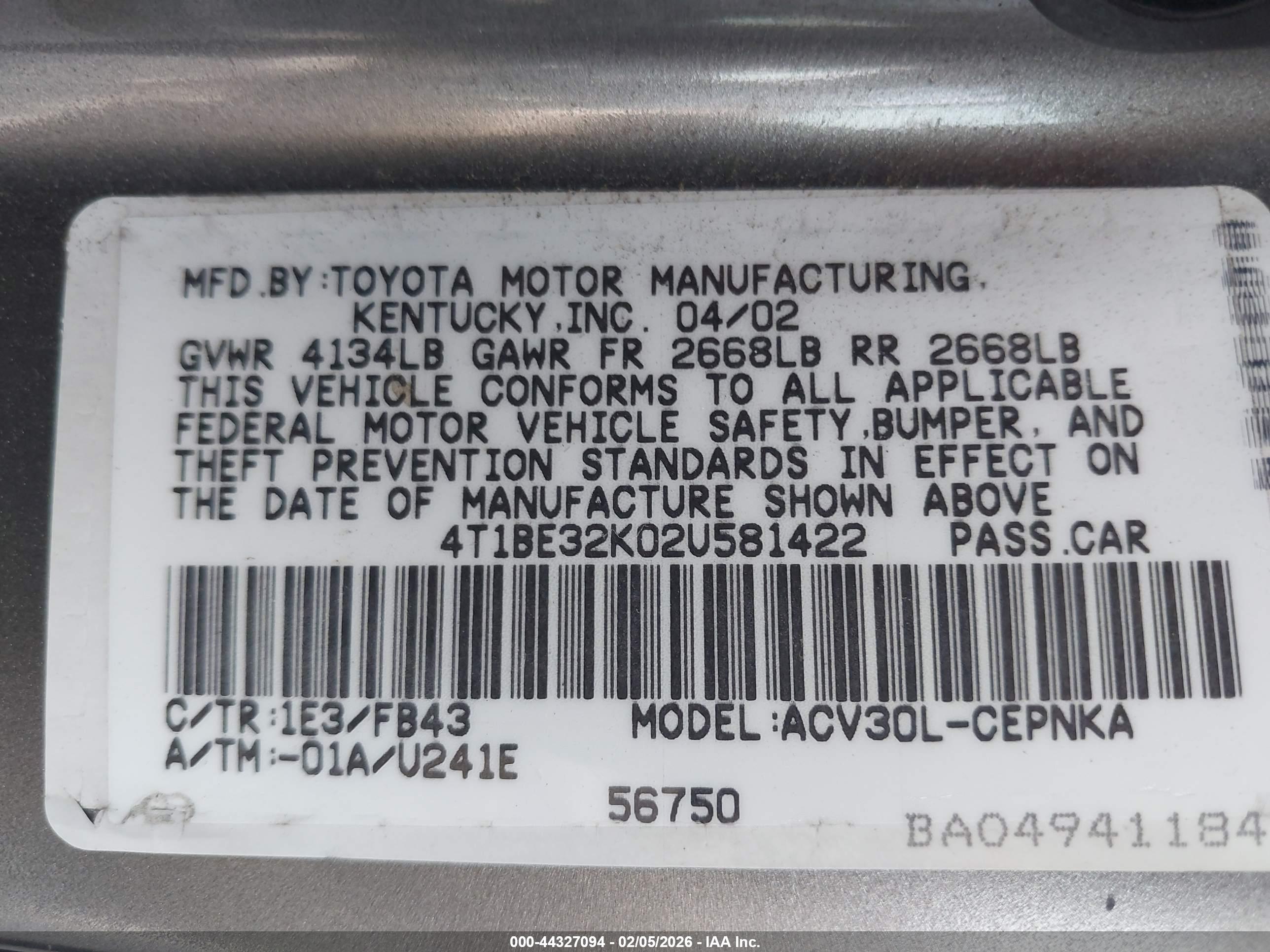 TOYOTA CAMRY image 9