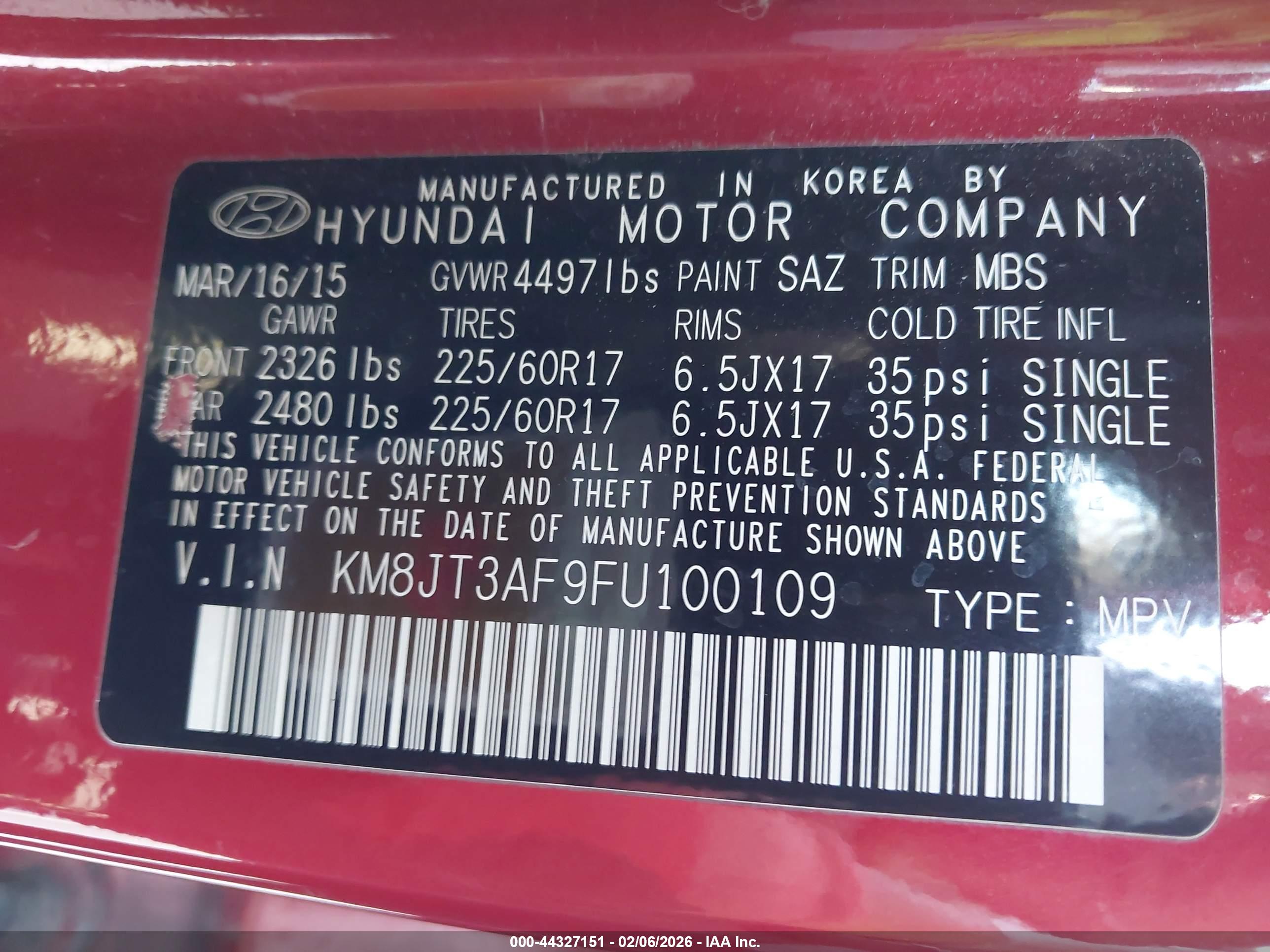 HYUNDAI TUCSON image 9