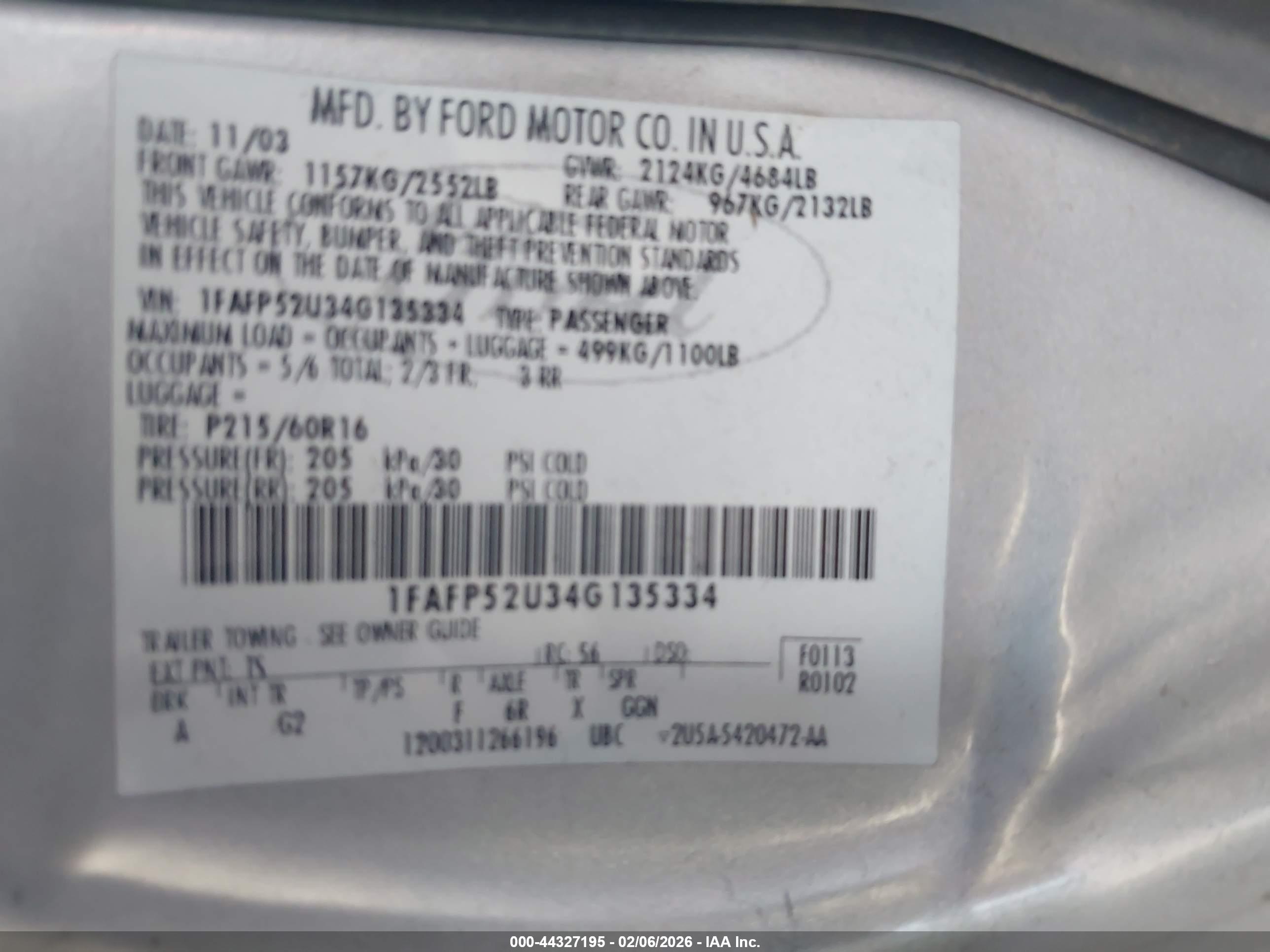 FORD TAURUS image 9
