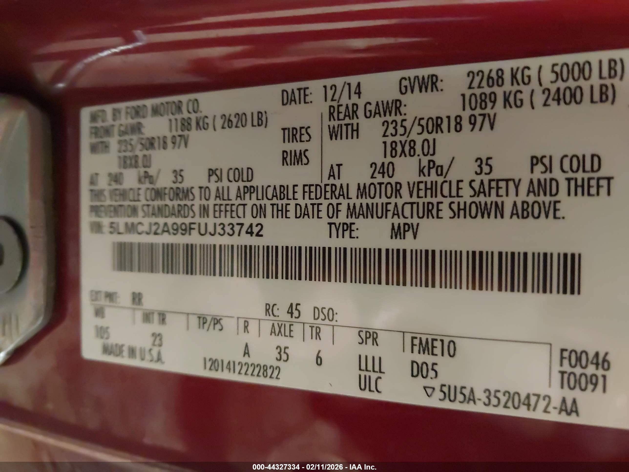 LINCOLN MKC image 9