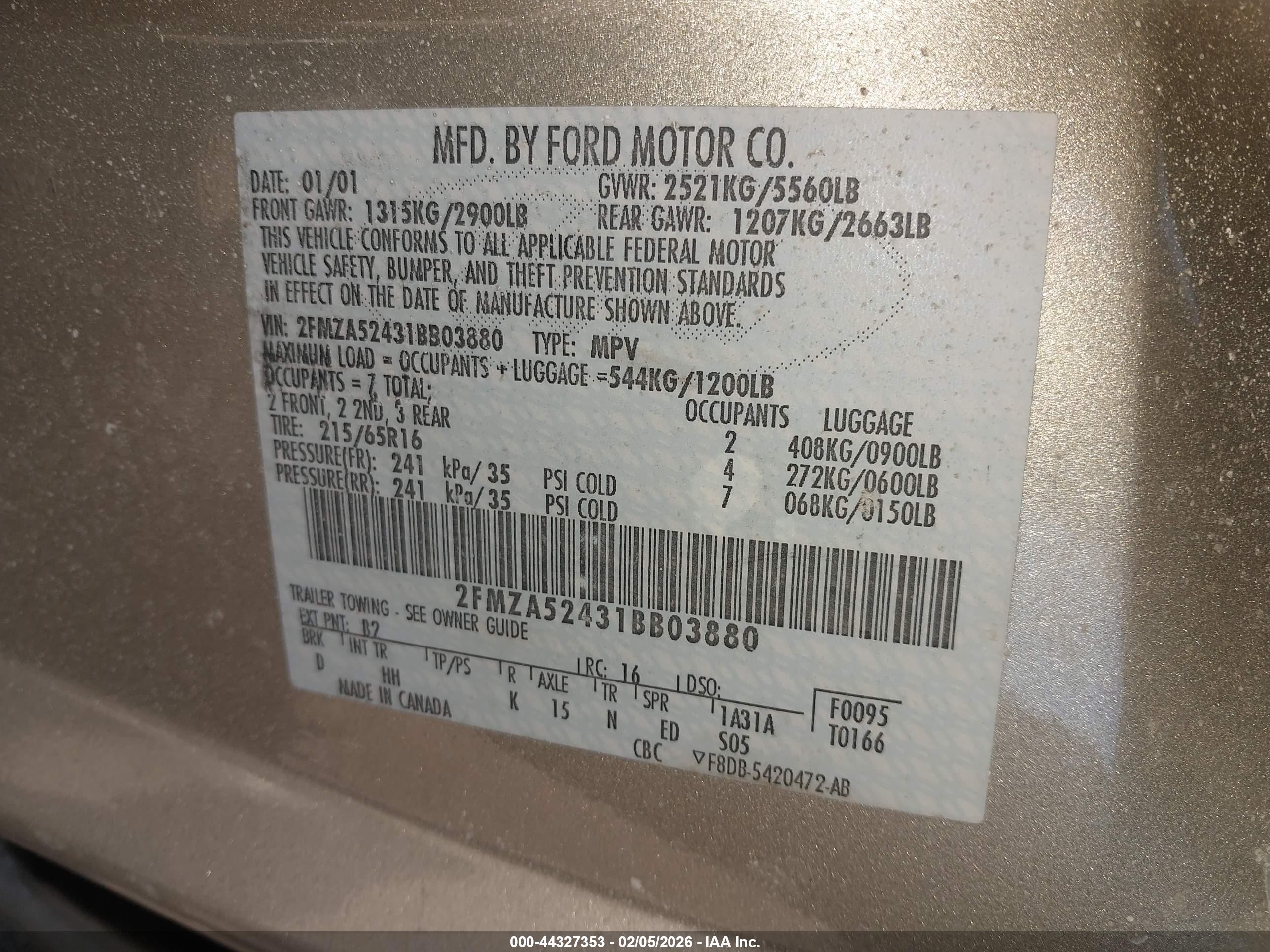 FORD WINDSTAR image 9