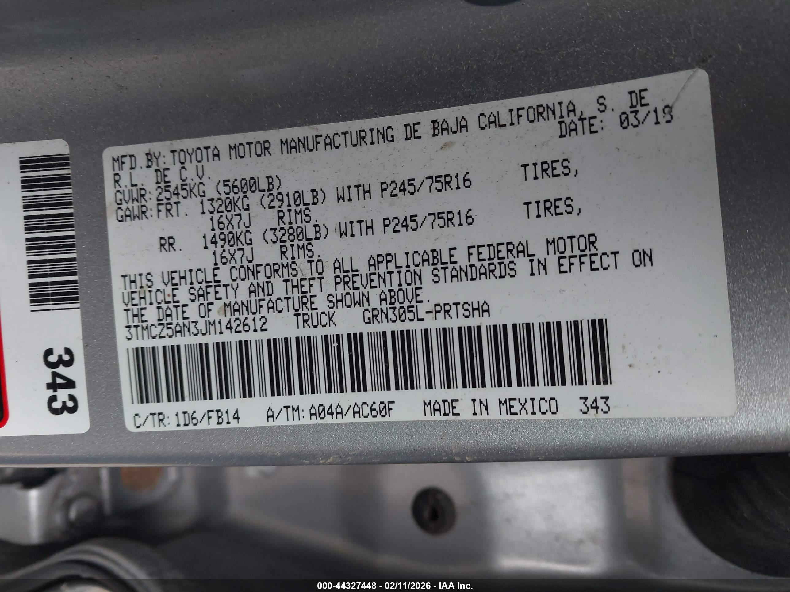 TOYOTA TACOMA image 9