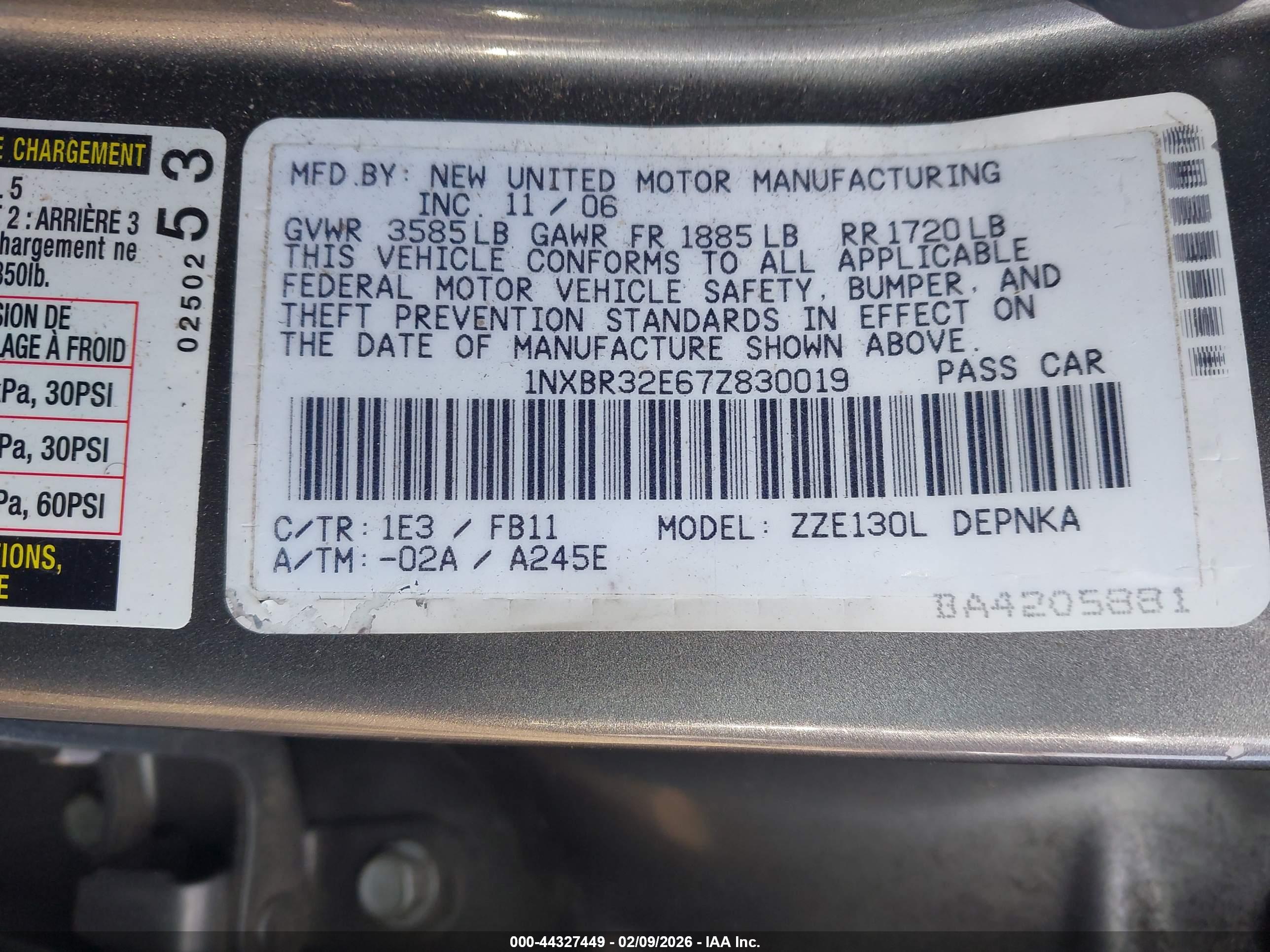 TOYOTA COROLLA image 9