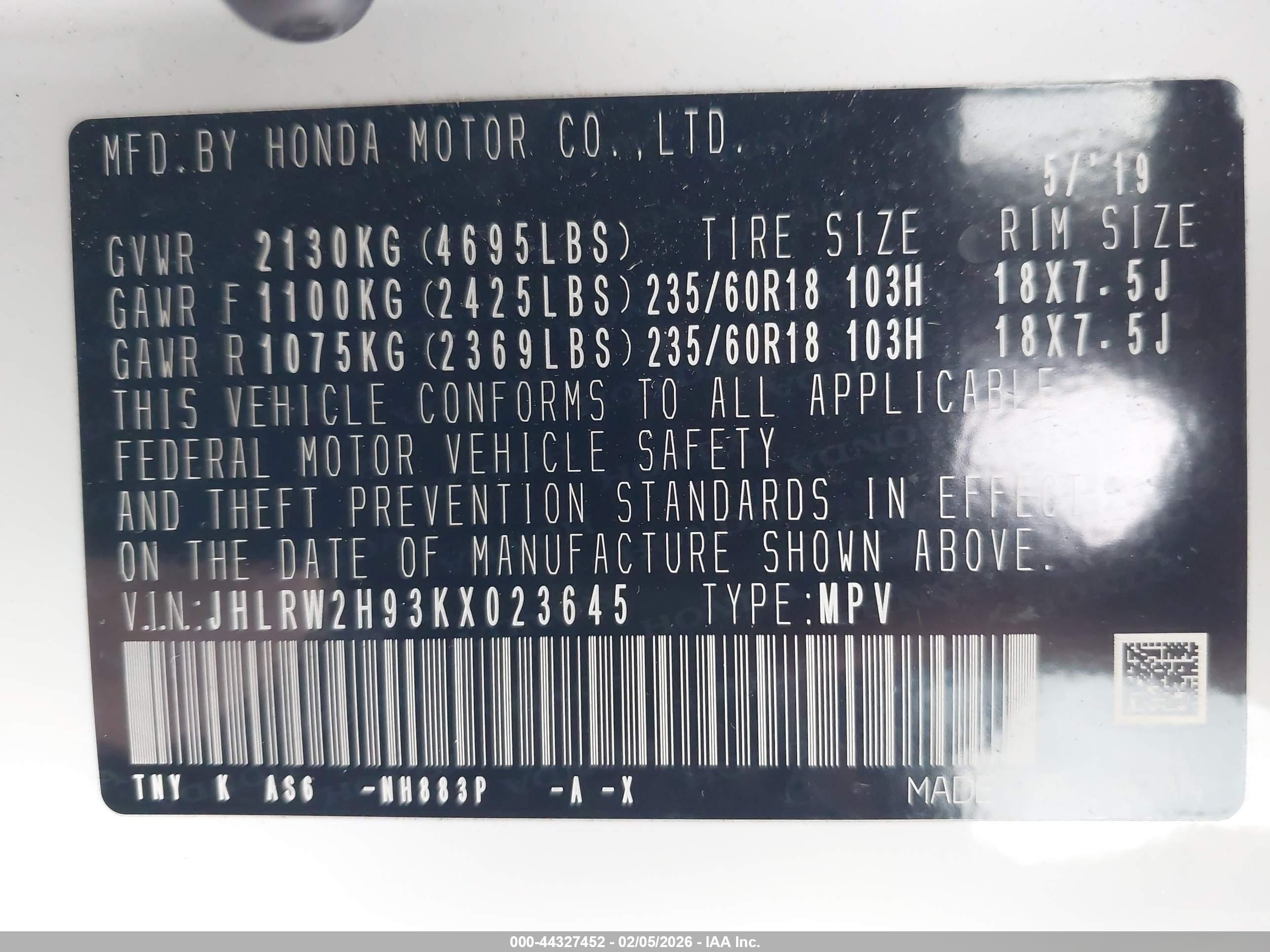 HONDA CR-V image 9