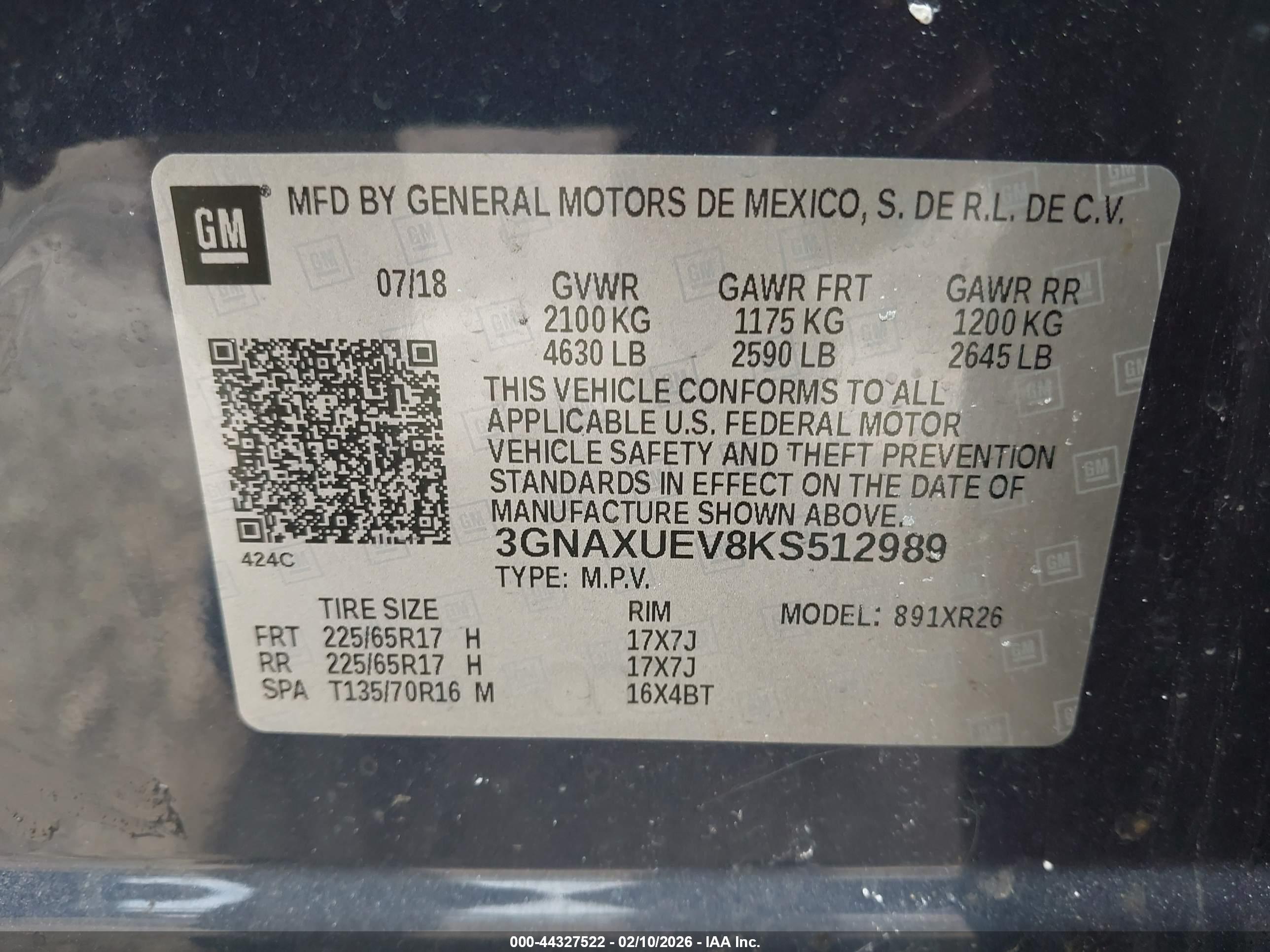 CHEVROLET EQUINOX image 9